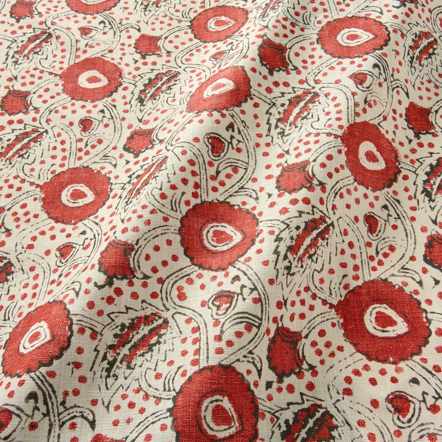 Linwood Rubia Strawberry Jam Made to Measure Curtains
