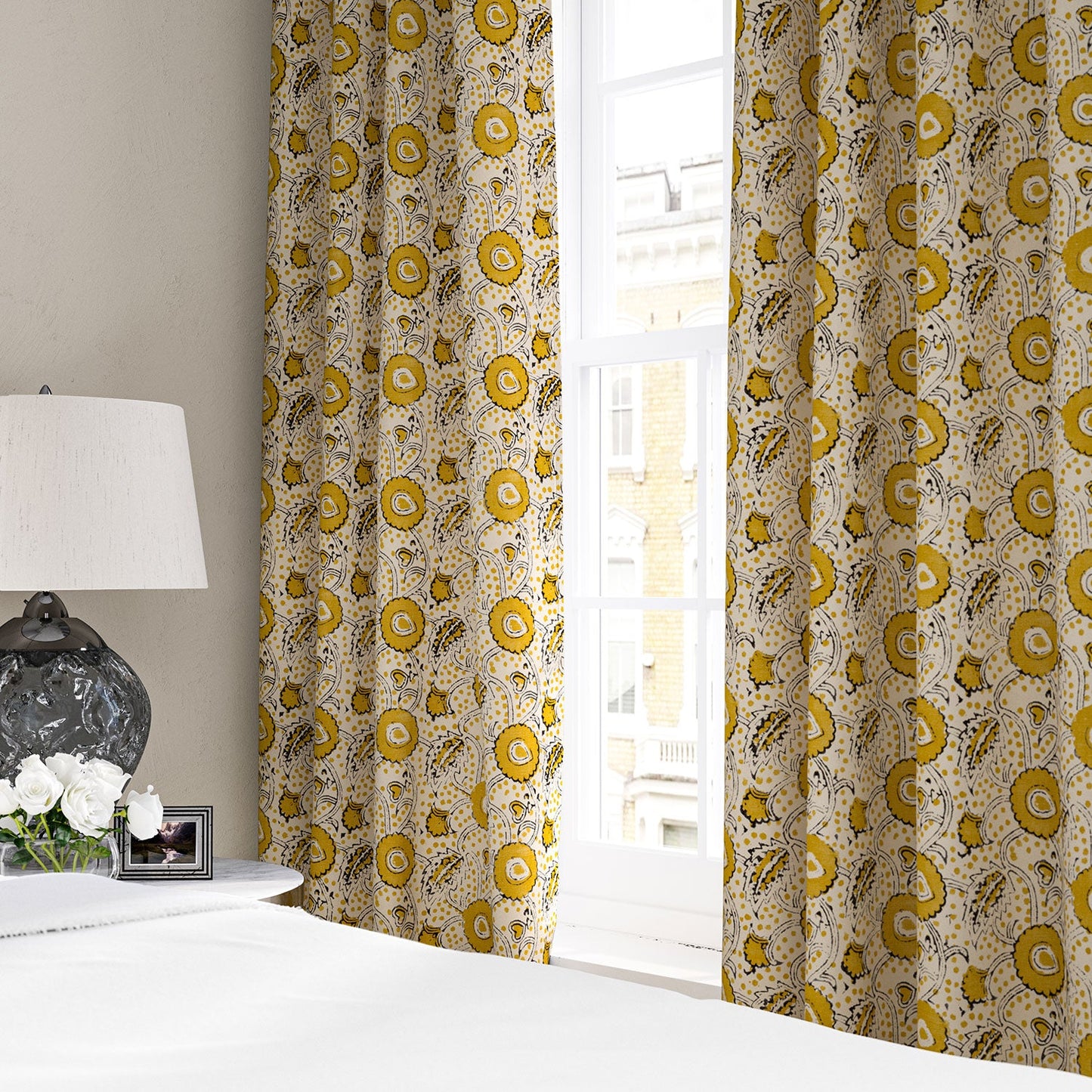 Linwood Rubia Dandelion FR Made to Measure Curtains