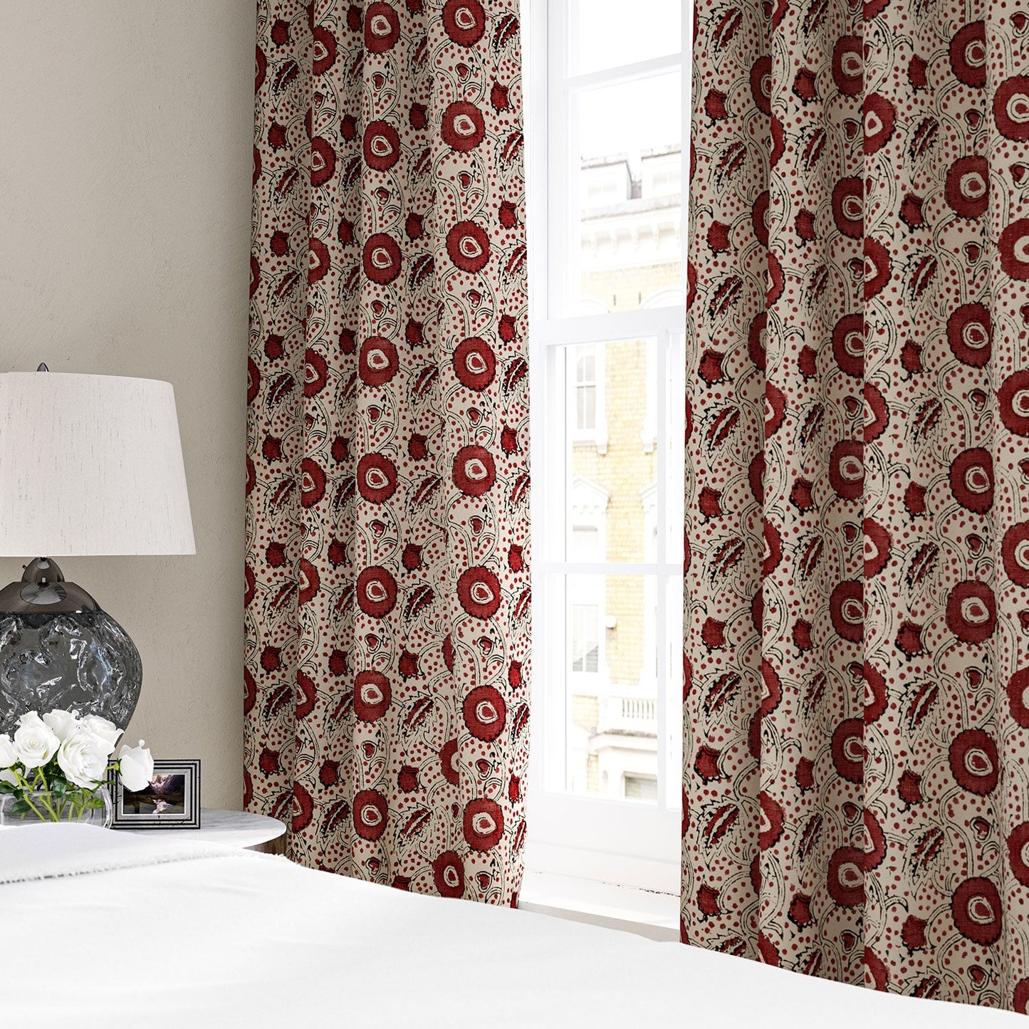 Linwood Rubia Garnet Made to Measure Curtains