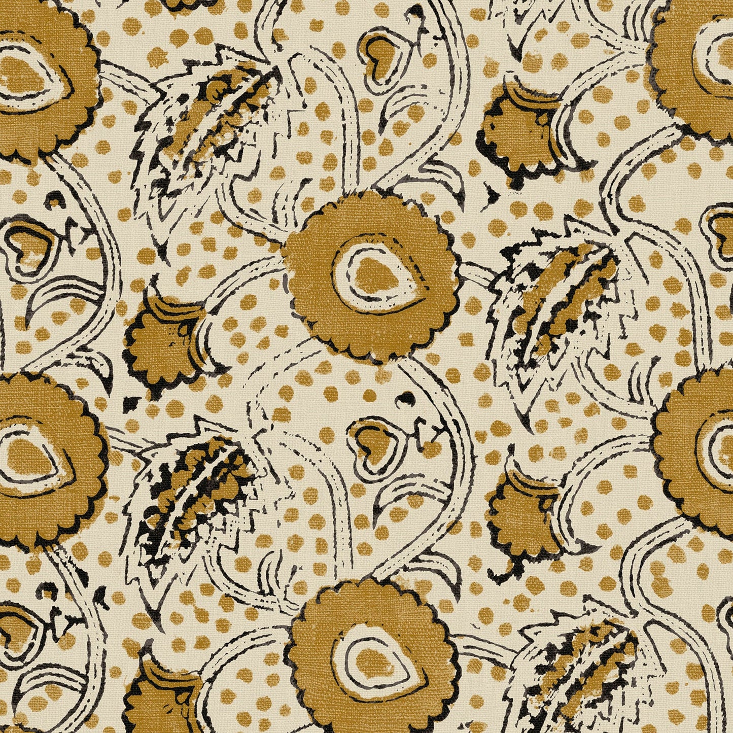 Linwood Rubia Ochre FR Made to Measure Curtains