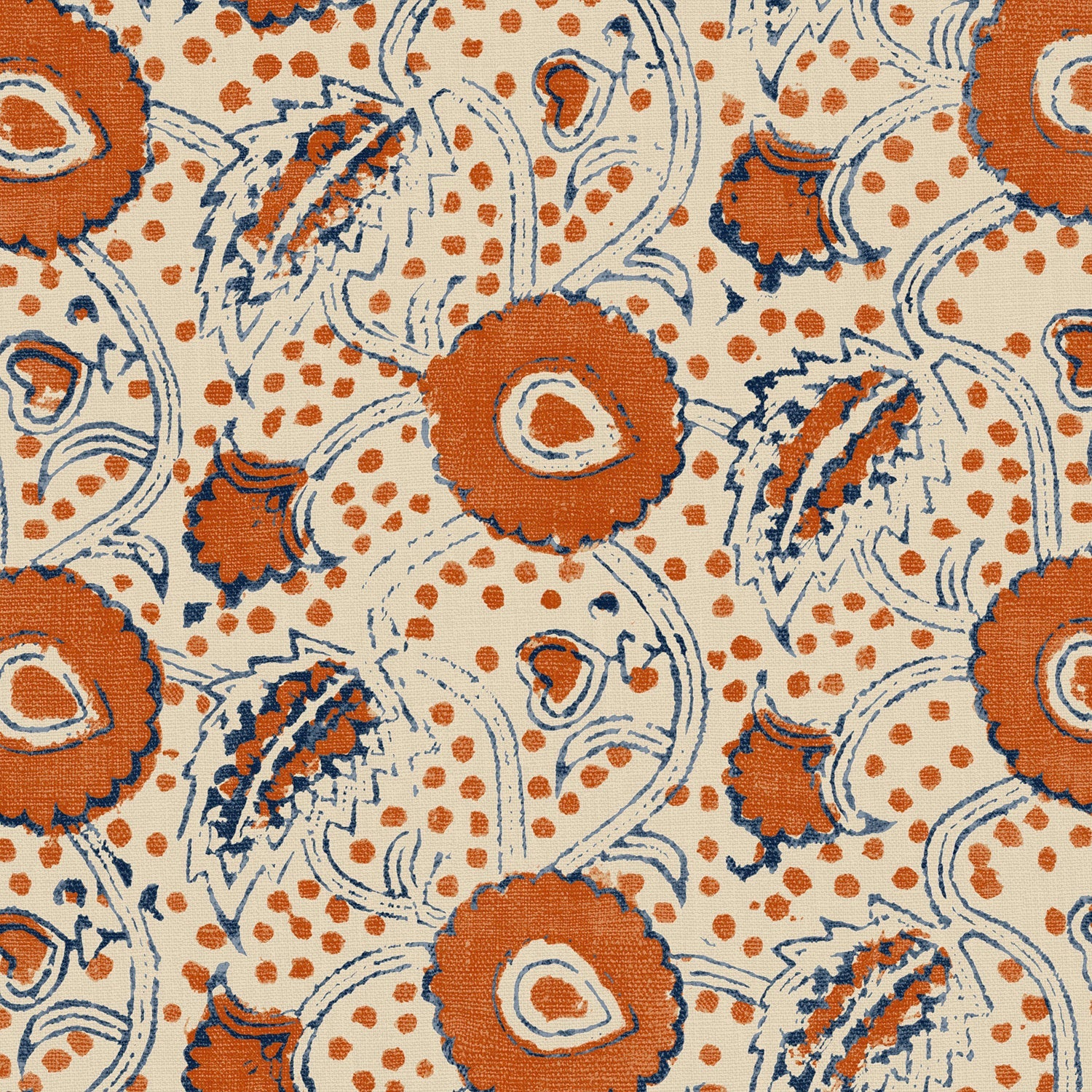 Linwood Rubia Rust FR Made to Measure Curtains