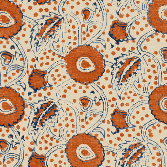 Linwood Rubia Rust FR Made to Measure Curtains