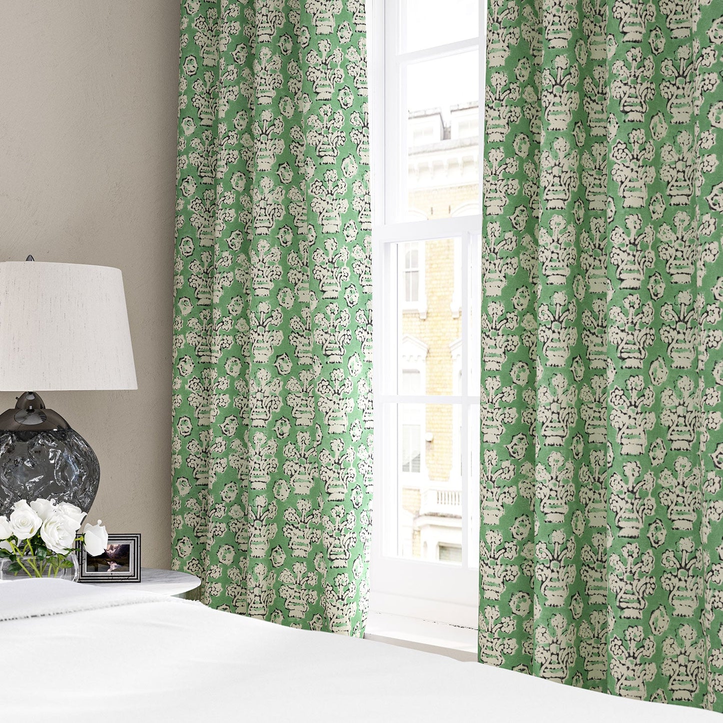 Linwood Shirin Jade FR Made to Measure Curtains