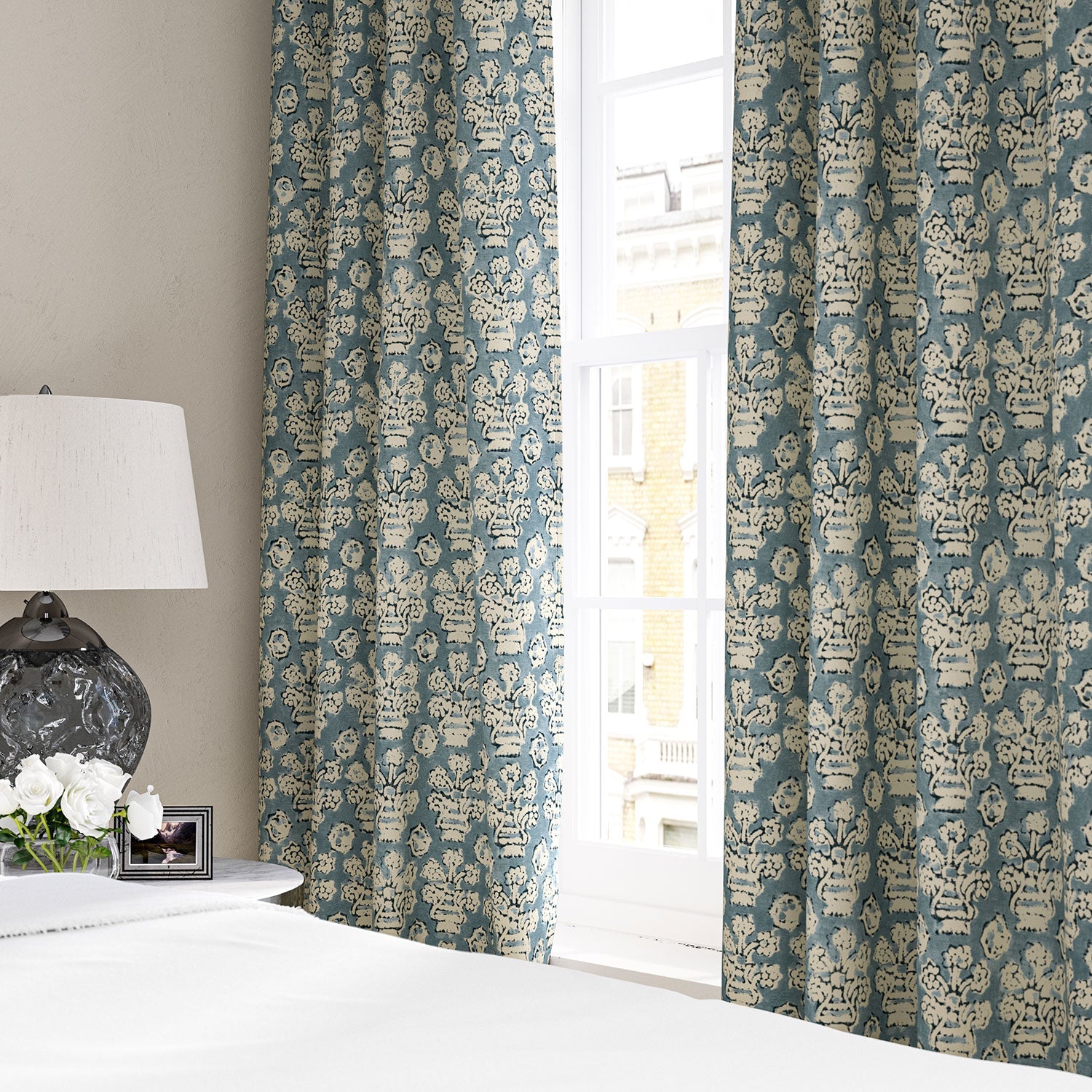 Linwood Shirin Raindrop FR Made to Measure Curtains