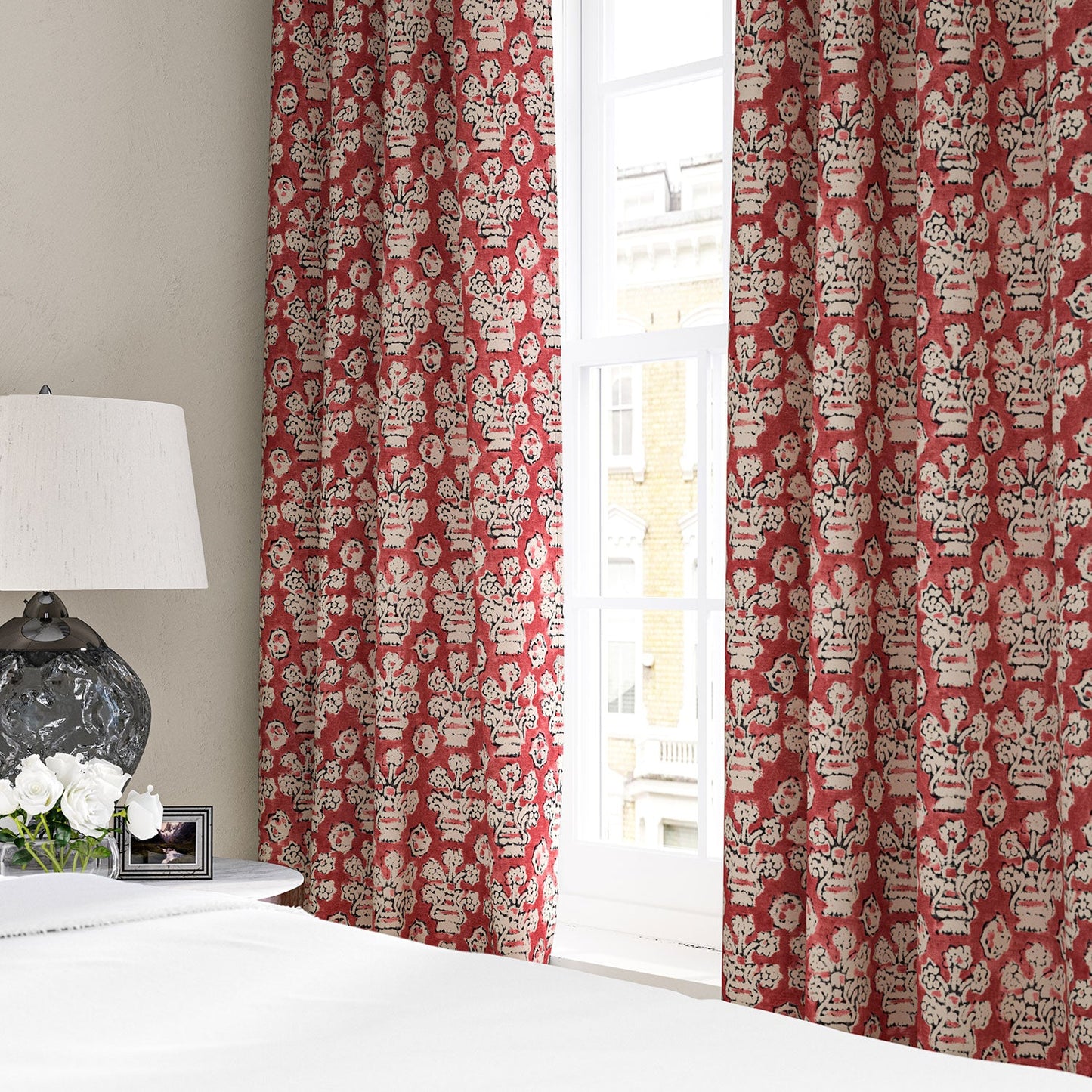 Linwood Shirin Raspberry Jam FR Made to Measure Curtains