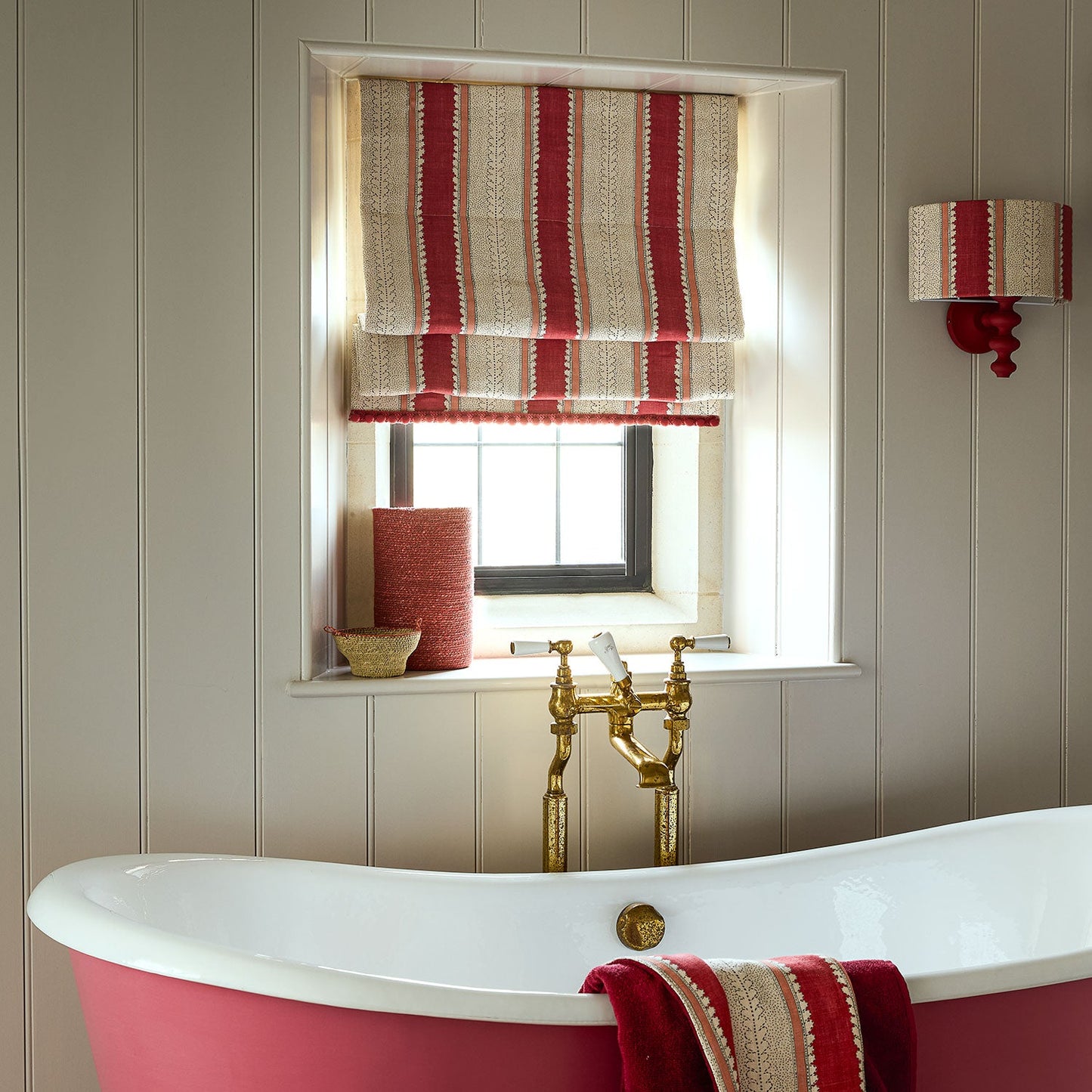 Linwood Dimity Pomegranate Made to Measure Curtains