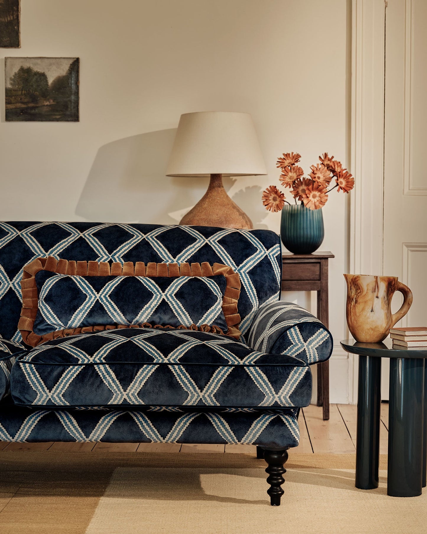 Linwood Inca Indigo FR Made to Measure Curtains