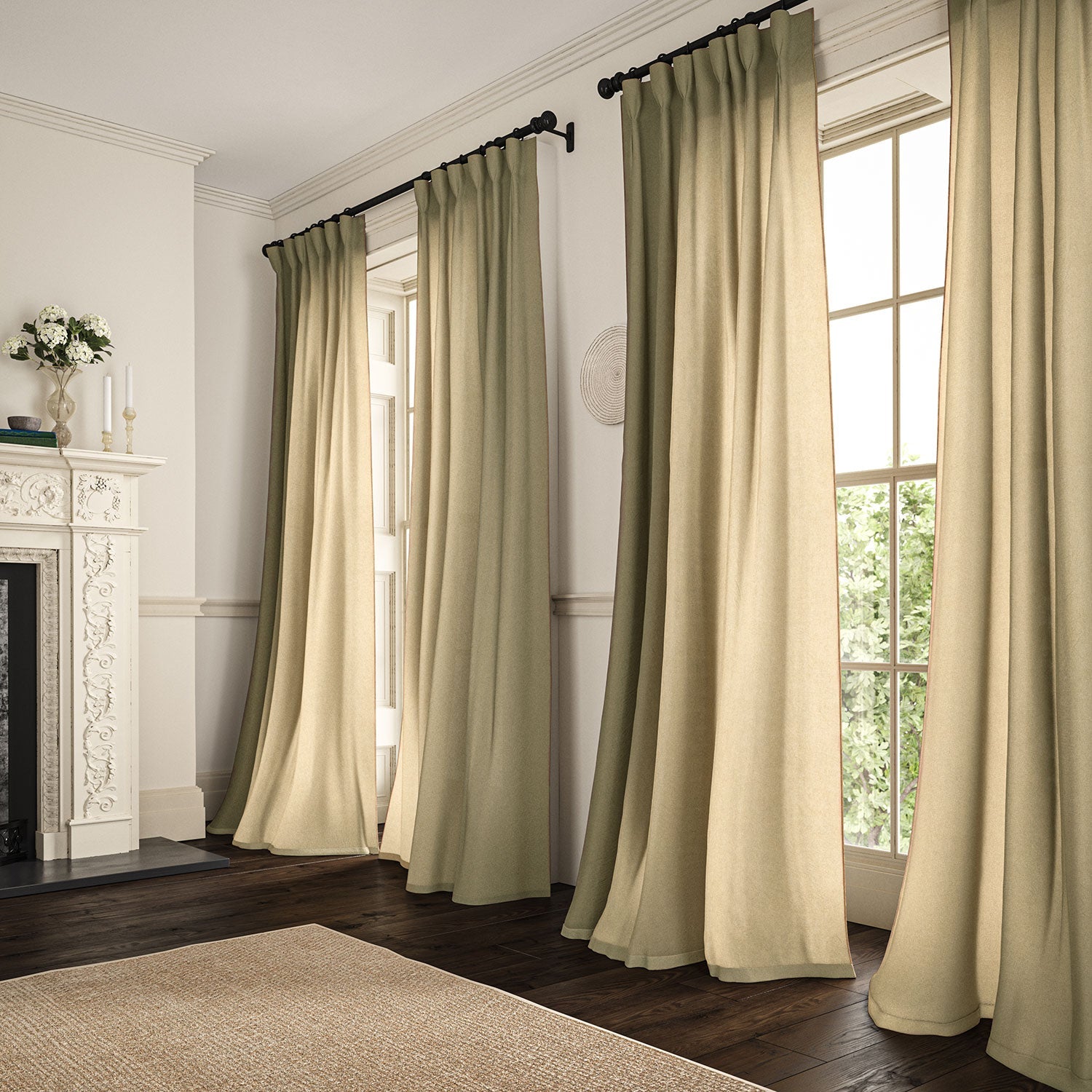 Linwood Marietta Butter Made to Measure Curtains