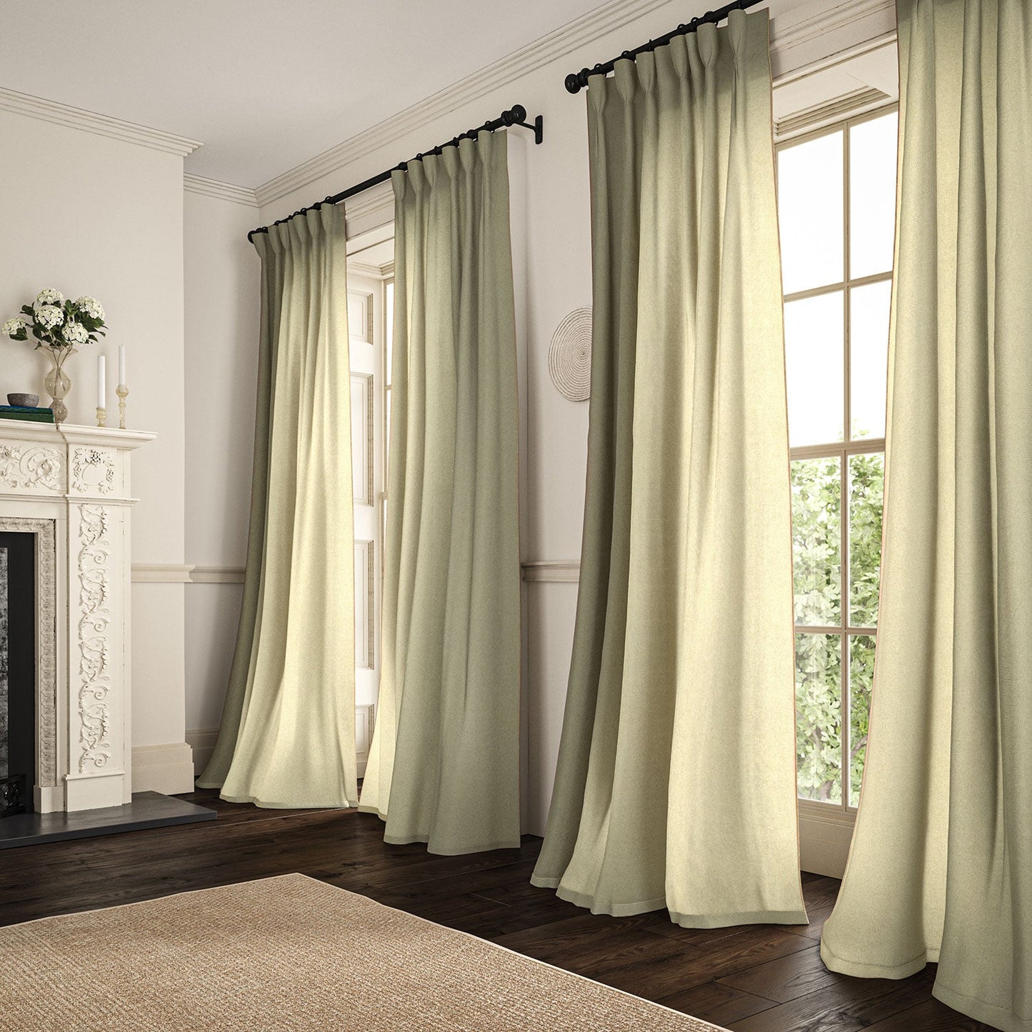 Linwood Marietta Cream Made to Measure Curtains