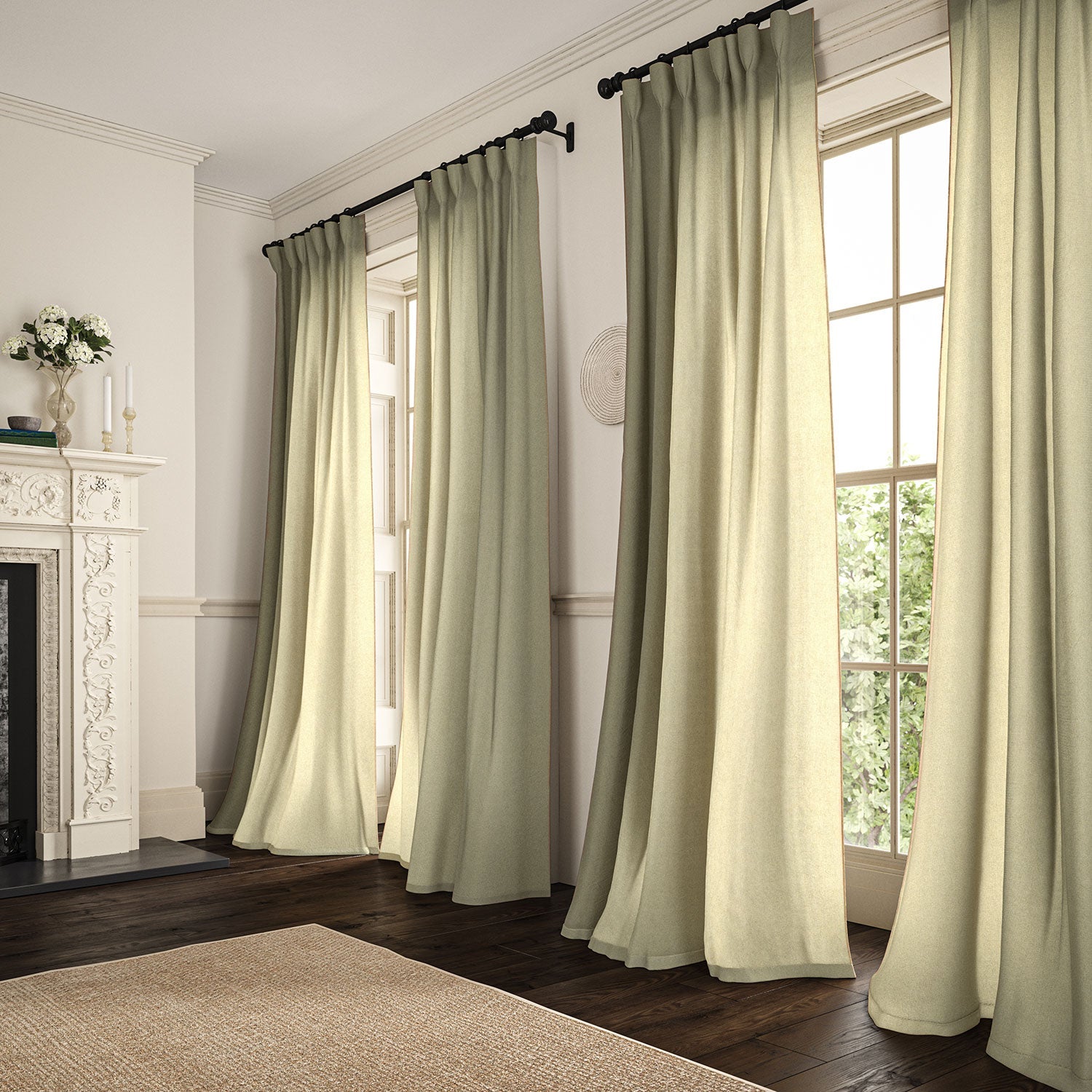 Linwood Marietta Cream Made to Measure Curtains
