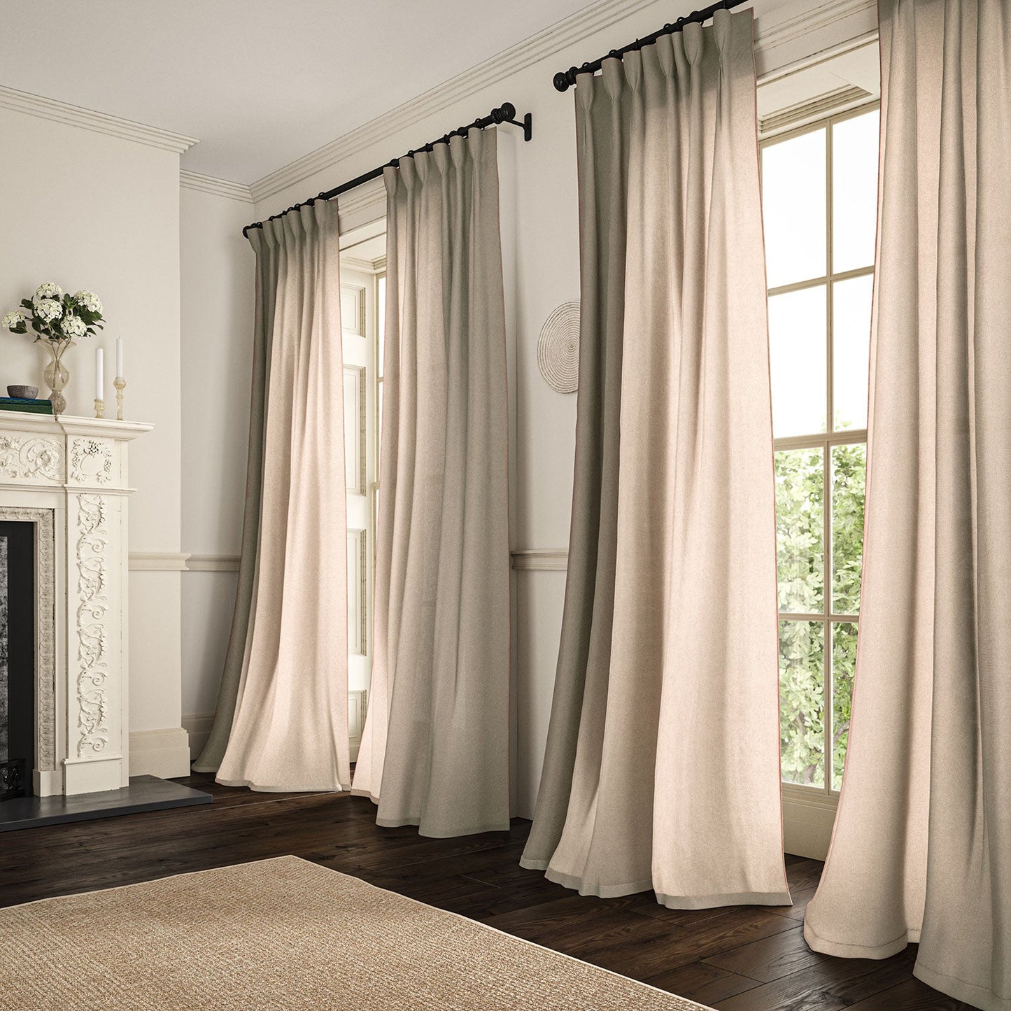 Linwood Marietta Shell Made to Measure Curtains