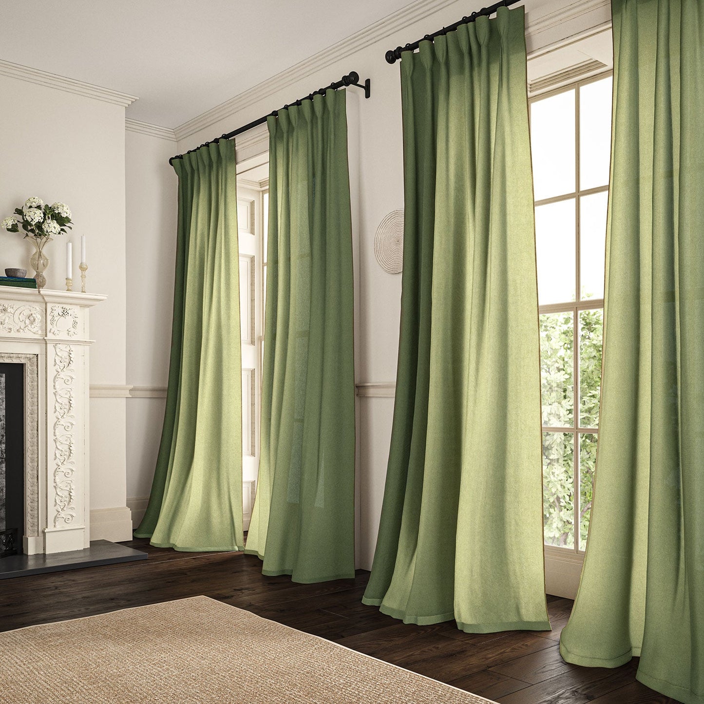 Linwood Marietta Wheatgrass Made to Measure Curtains