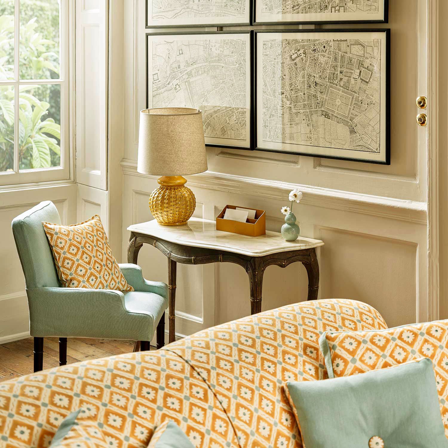 Linwood Ima Marigold FR Made to Measure Curtains