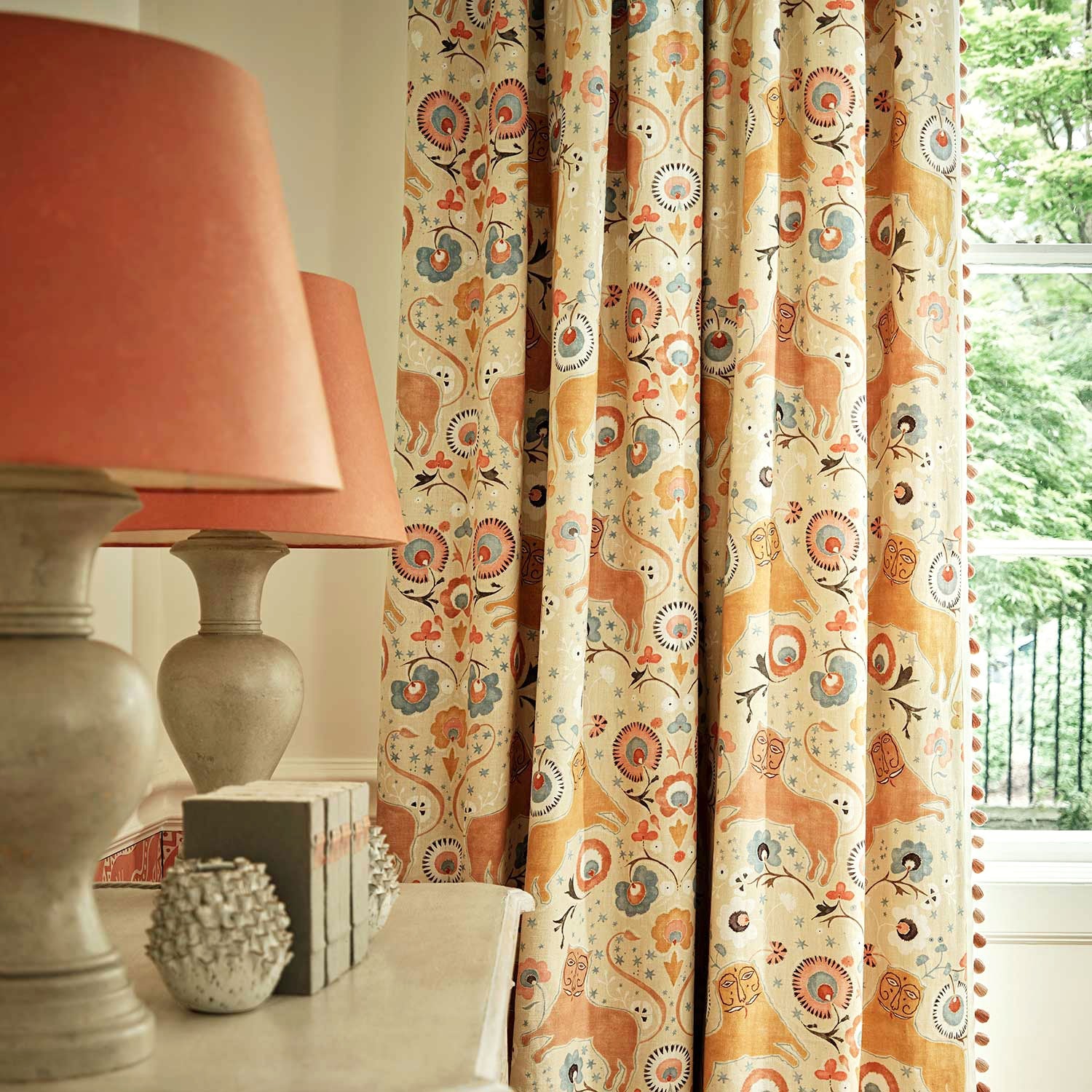 Linwood Pipili Chickpea FR Made to Measure Curtains