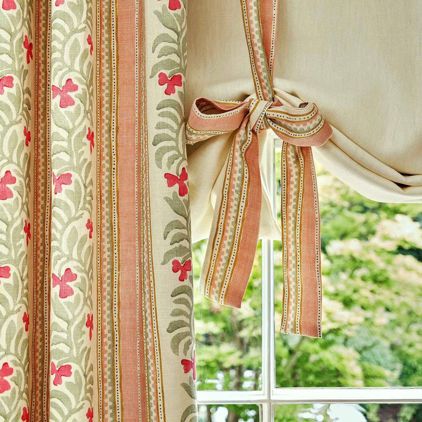 Linwood Yala Stripe Tulip FR Made to Measure Curtains