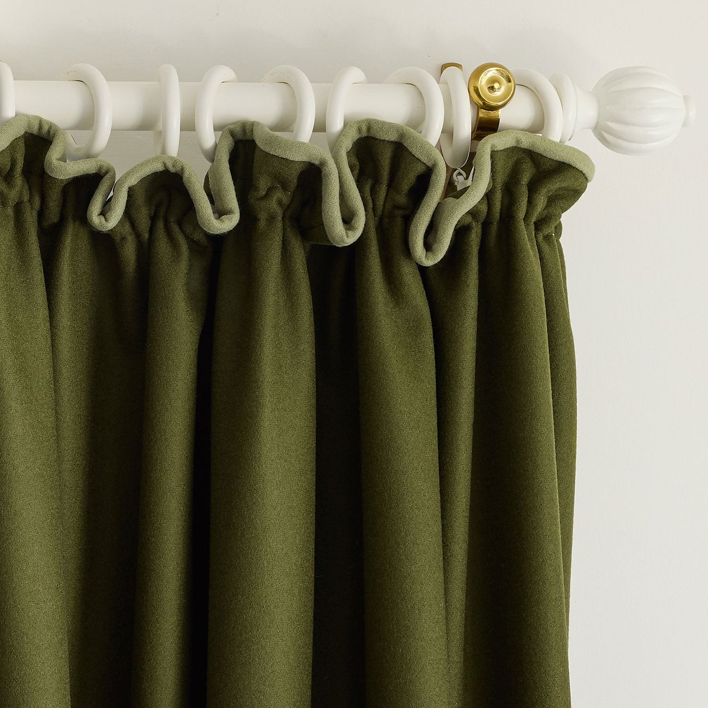 Linwood Romney Olive FR Made to Measure Curtains