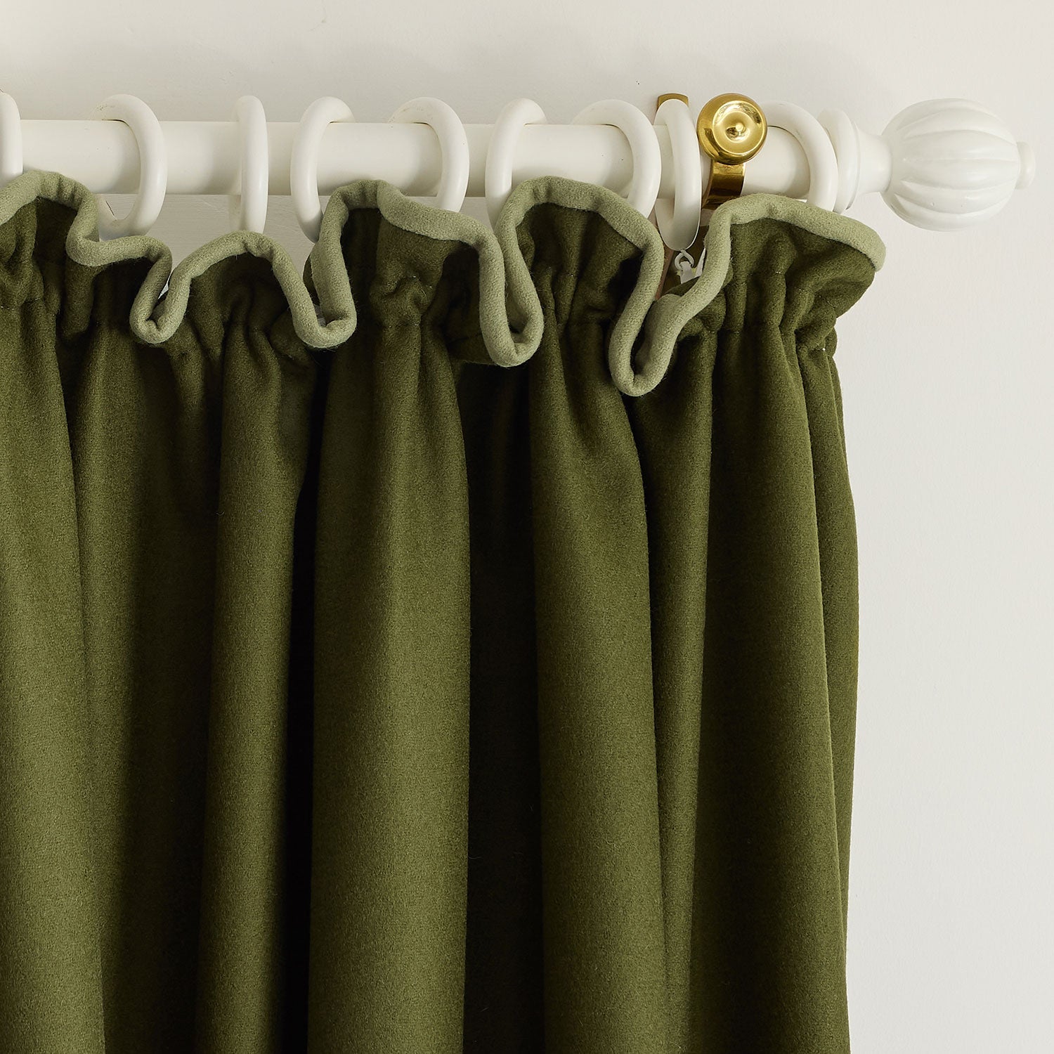 Linwood Romney Olive FR Made to Measure Curtains