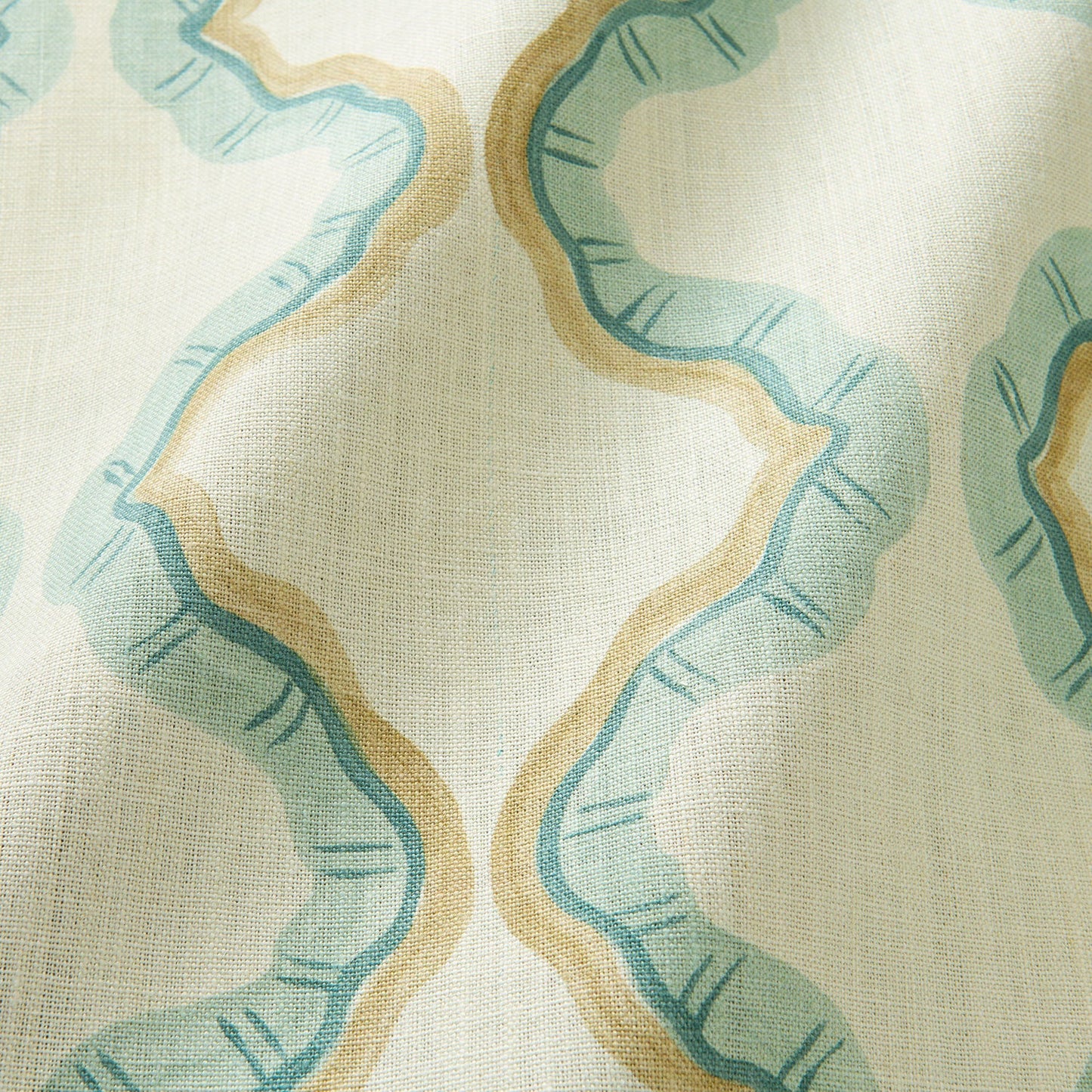 Linwood Ruffled Maldives Made to Measure Curtains