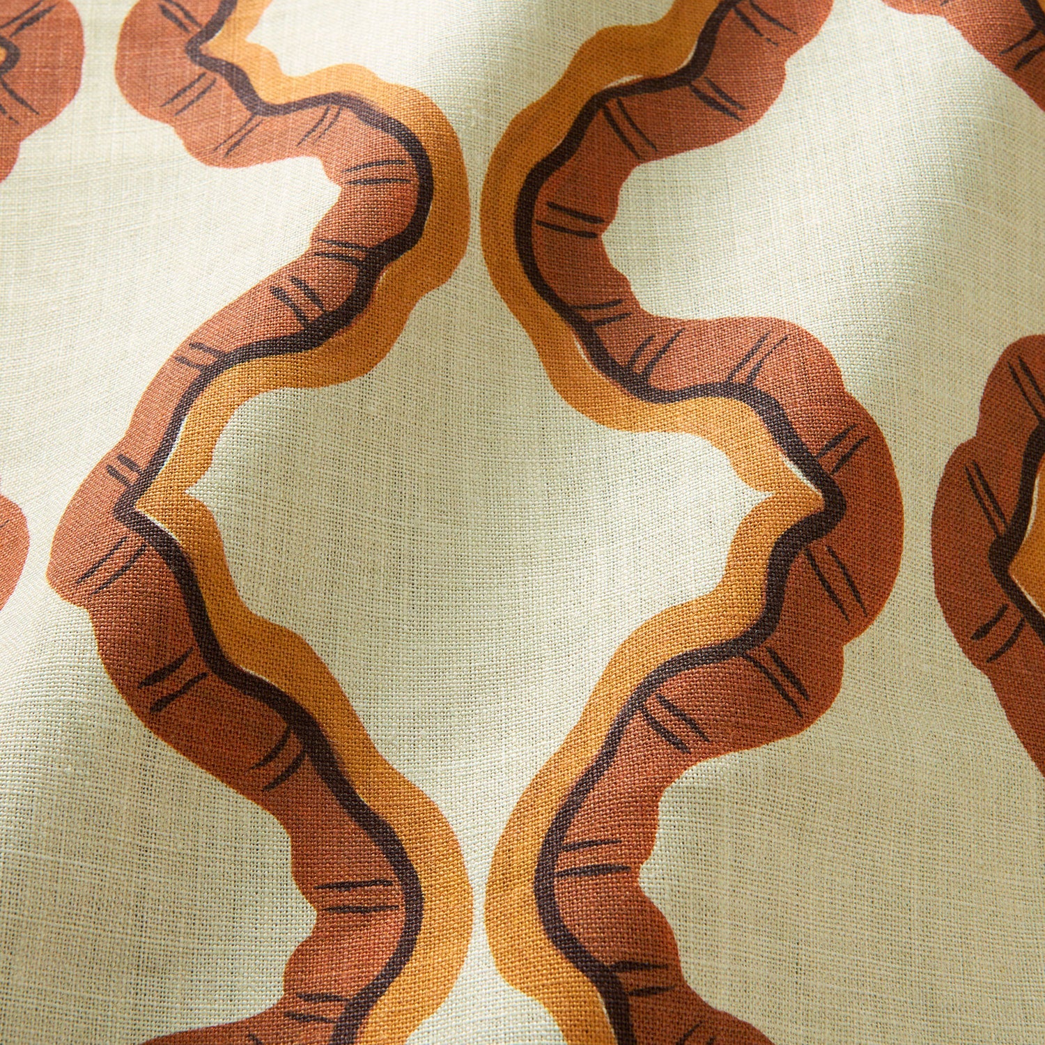 Linwood Ruffled Mojave FR Made to Measure Curtains