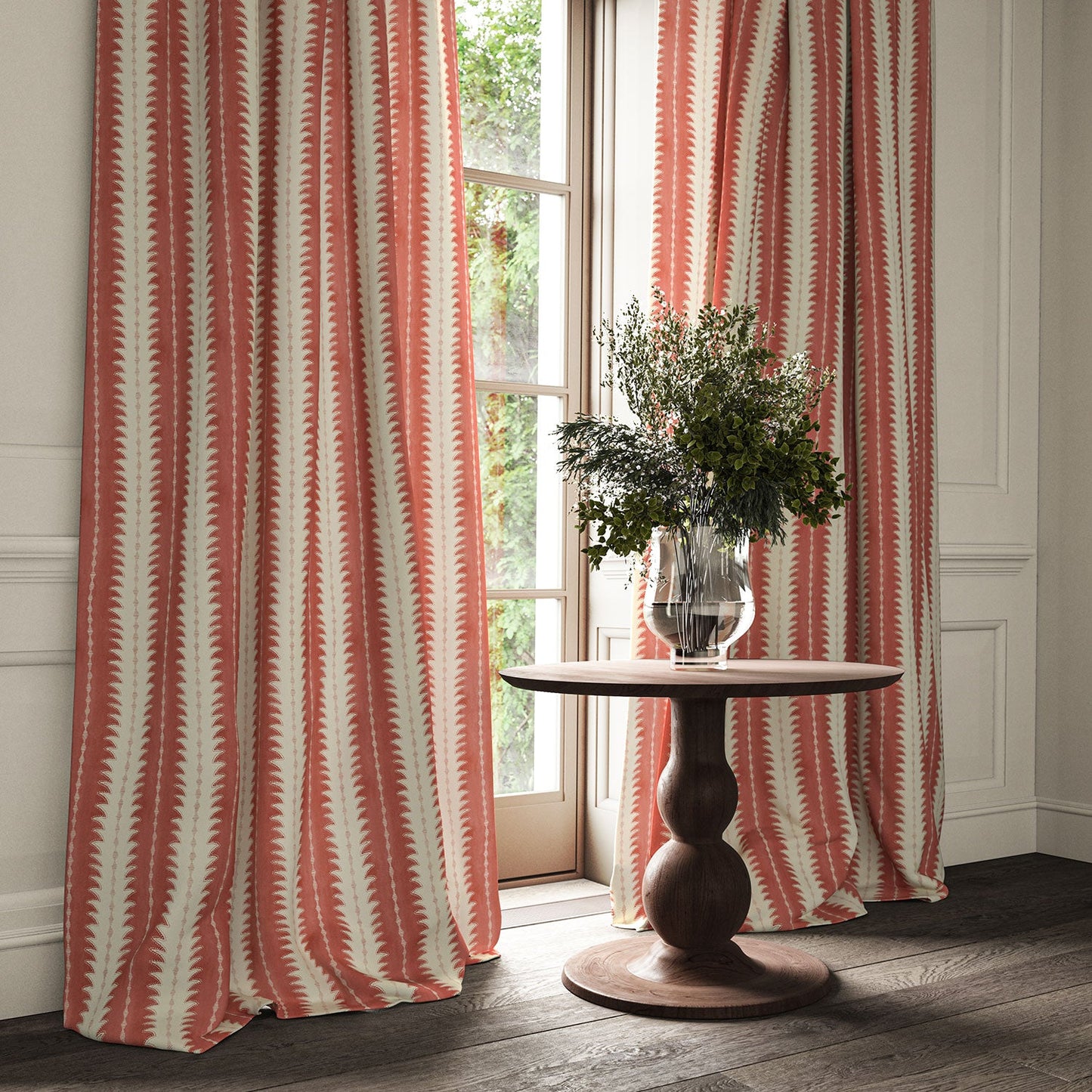 Linwood Ruched Cardinal FR Made to Measure Curtains