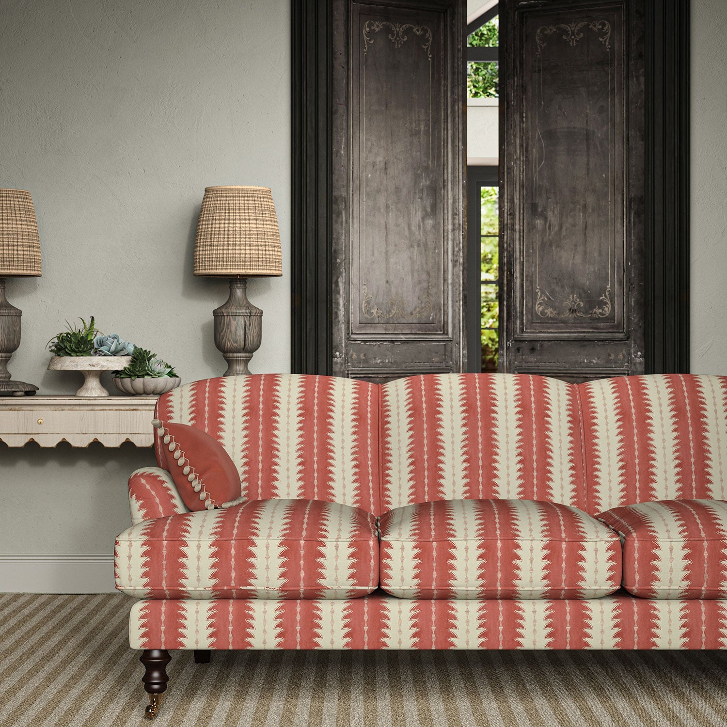 Linwood Ruched Cardinal Made to Measure Curtains