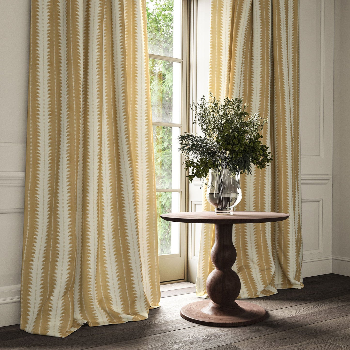 Linwood Ruched Gingerbread Made to Measure Curtains