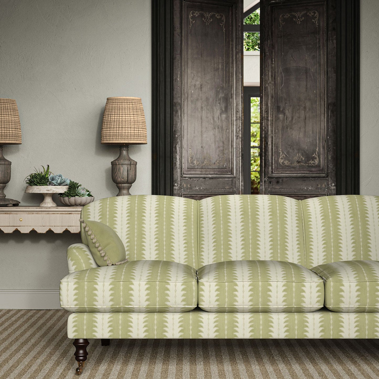 Linwood Ruched Matcha Made to Measure Curtains