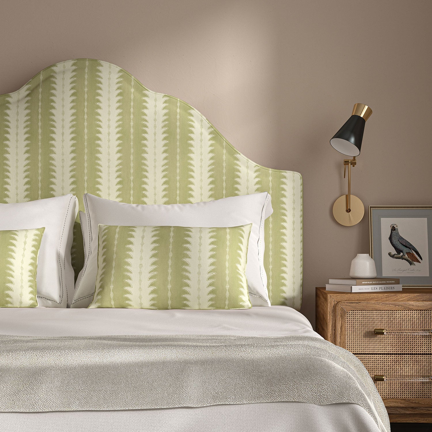 Linwood Ruched Matcha Made to Measure Curtains