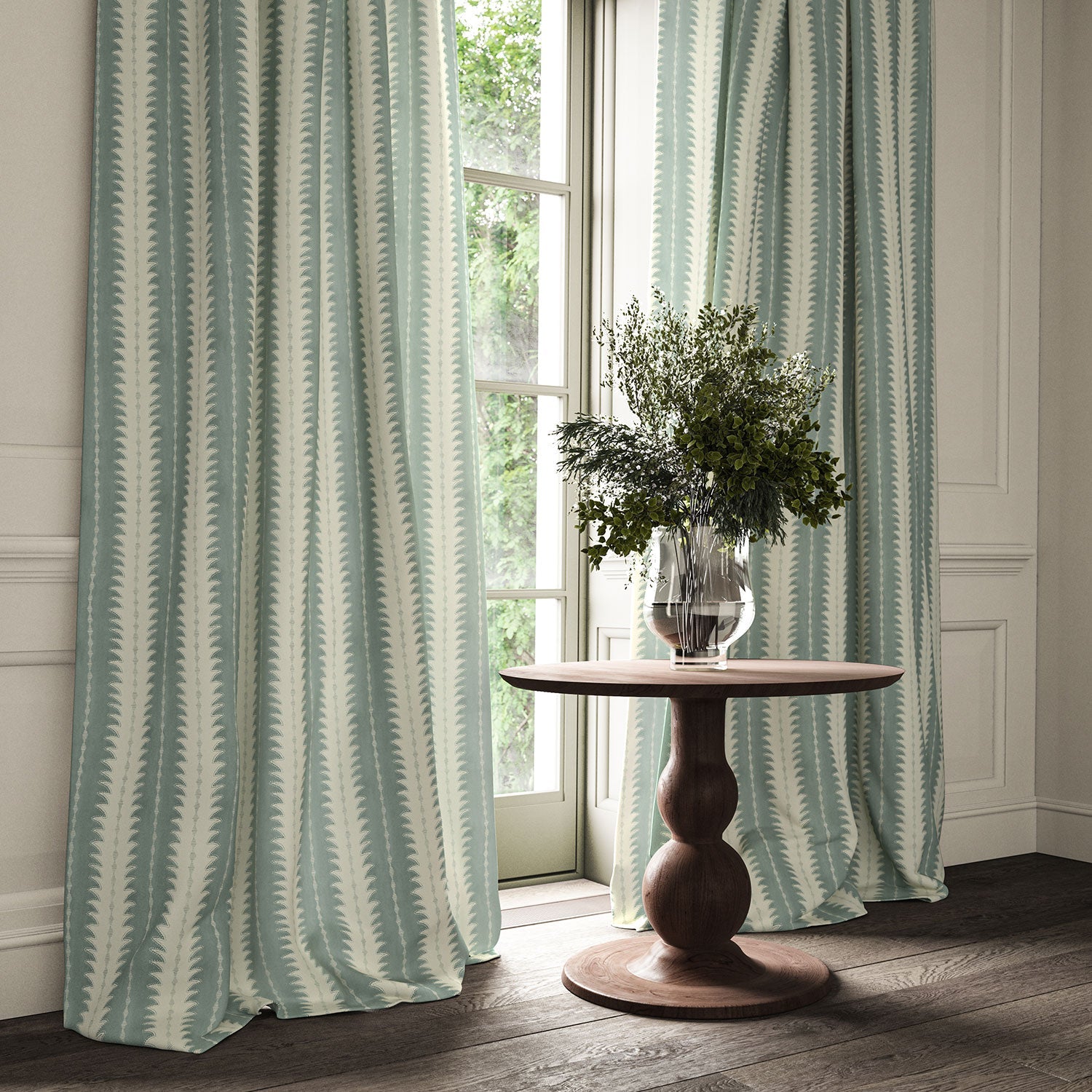 Linwood Ruched Storm FR Made to Measure Curtains