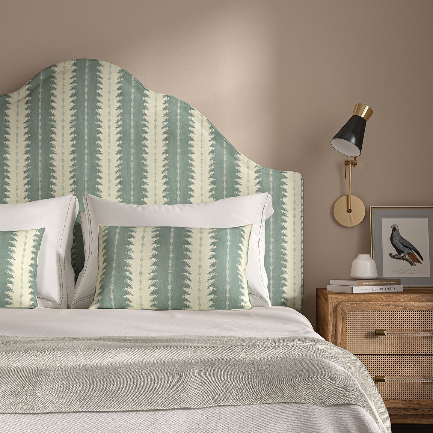 Linwood Ruched Storm FR Made to Measure Curtains