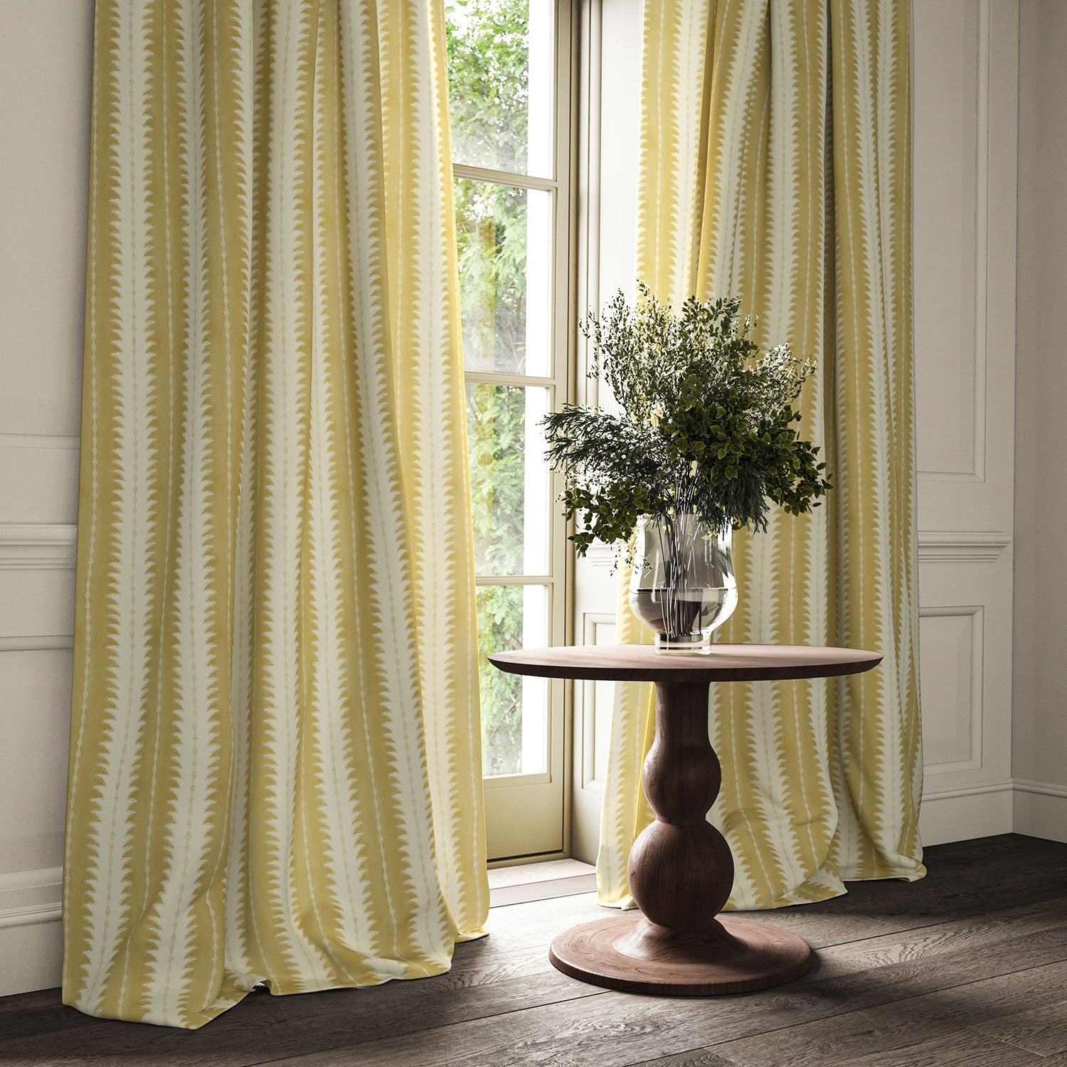 Linwood Ruched Straw FR Made to Measure Curtains