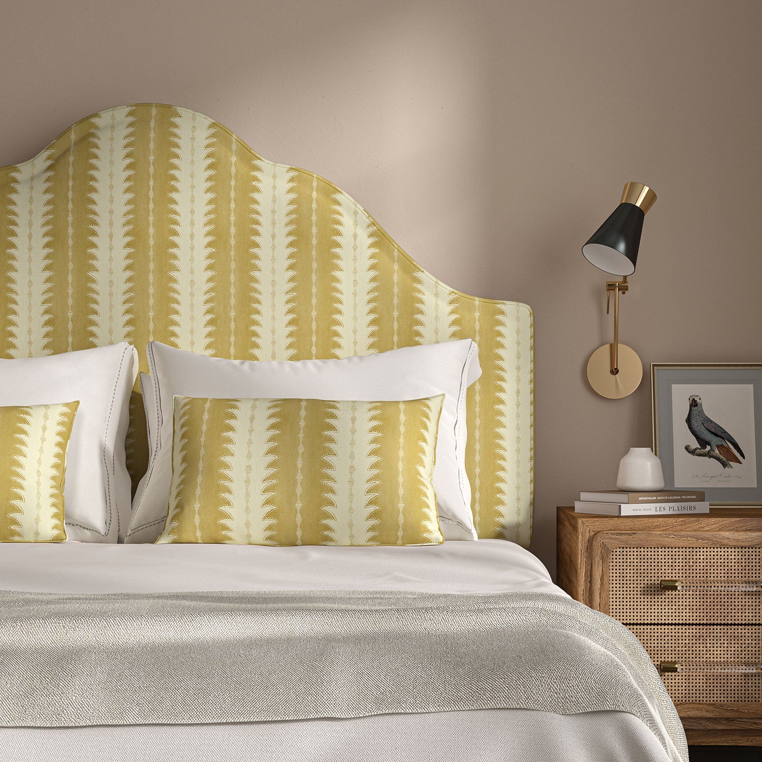Linwood Ruched Straw FR Made to Measure Curtains
