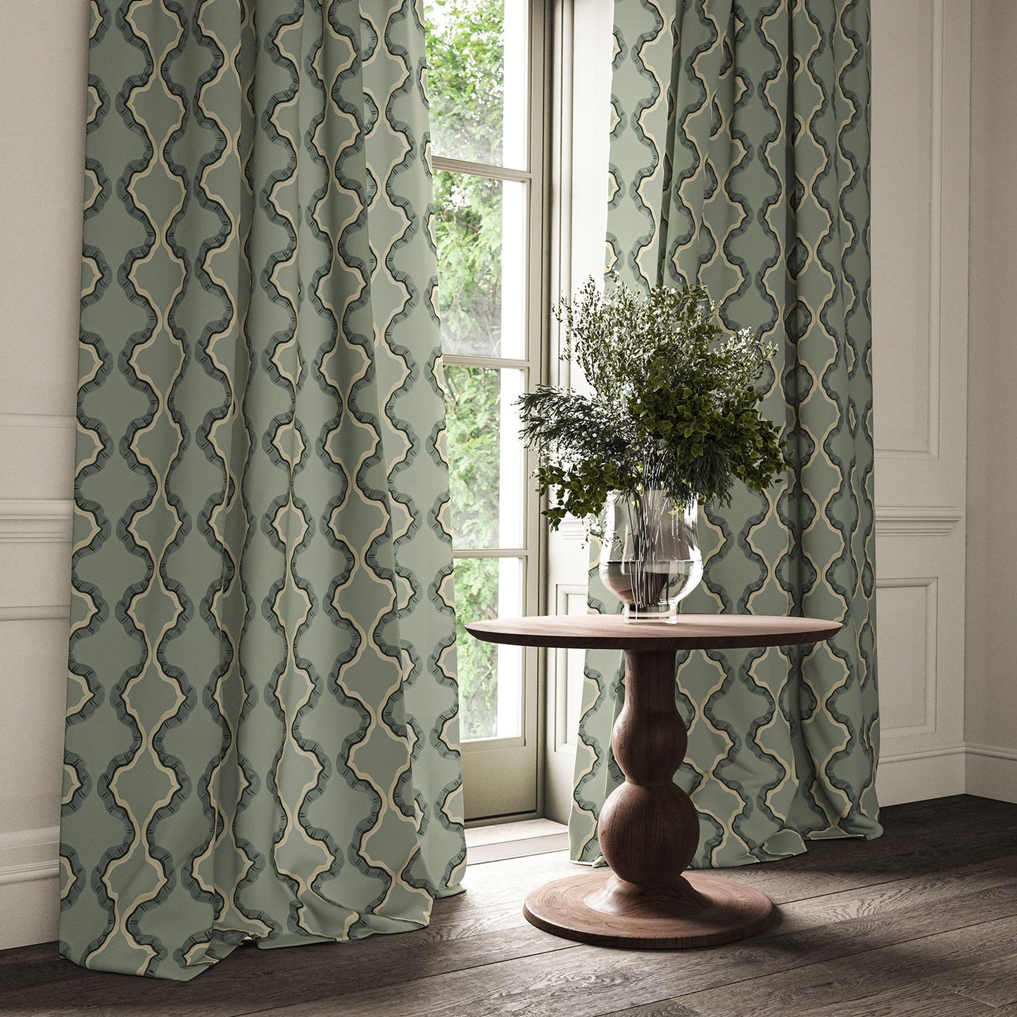 Linwood Ruffled Chateau Made to Measure Curtains