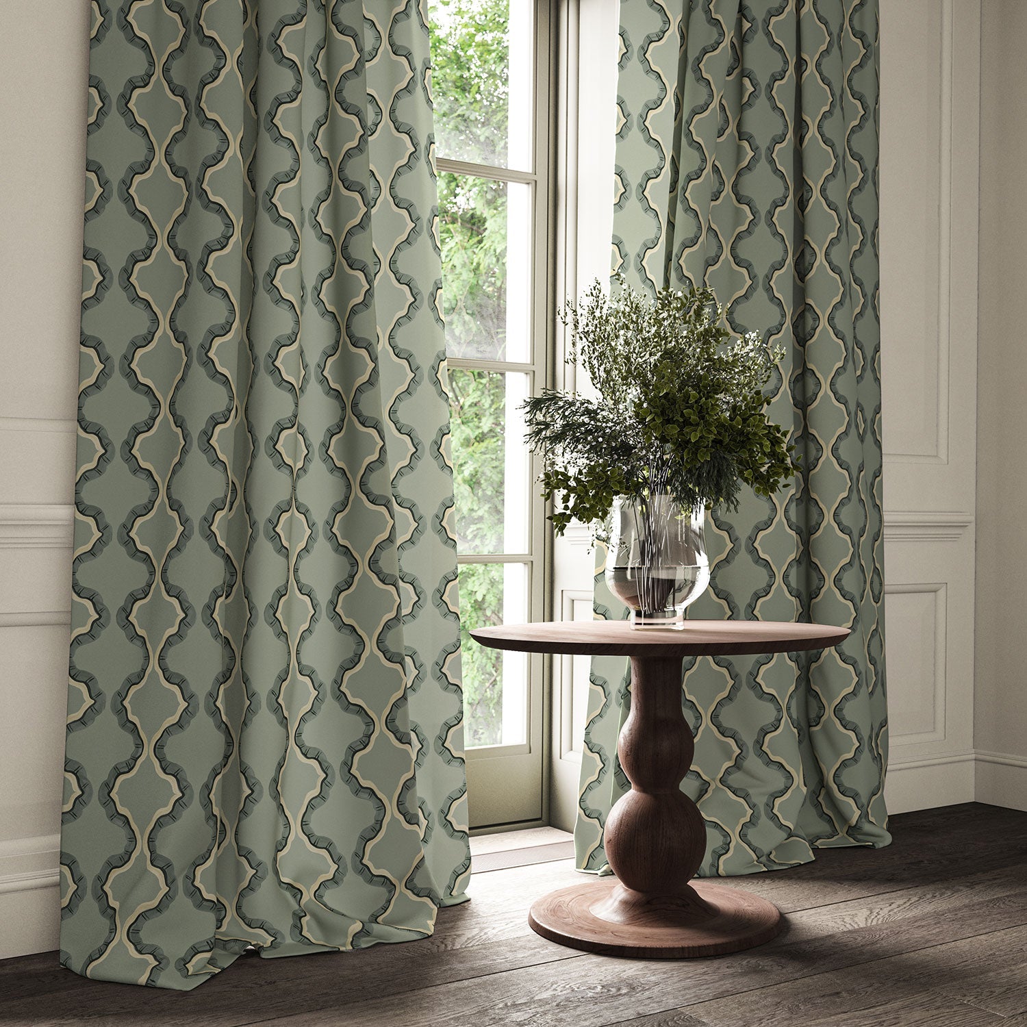 Linwood Ruffled Chateau Made to Measure Curtains