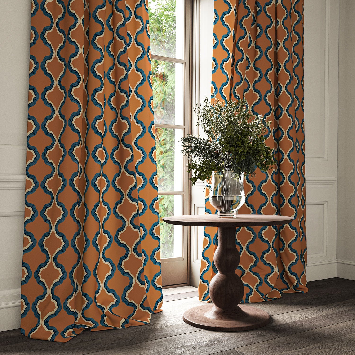 Linwood Ruffled Citadel Made to Measure Curtains