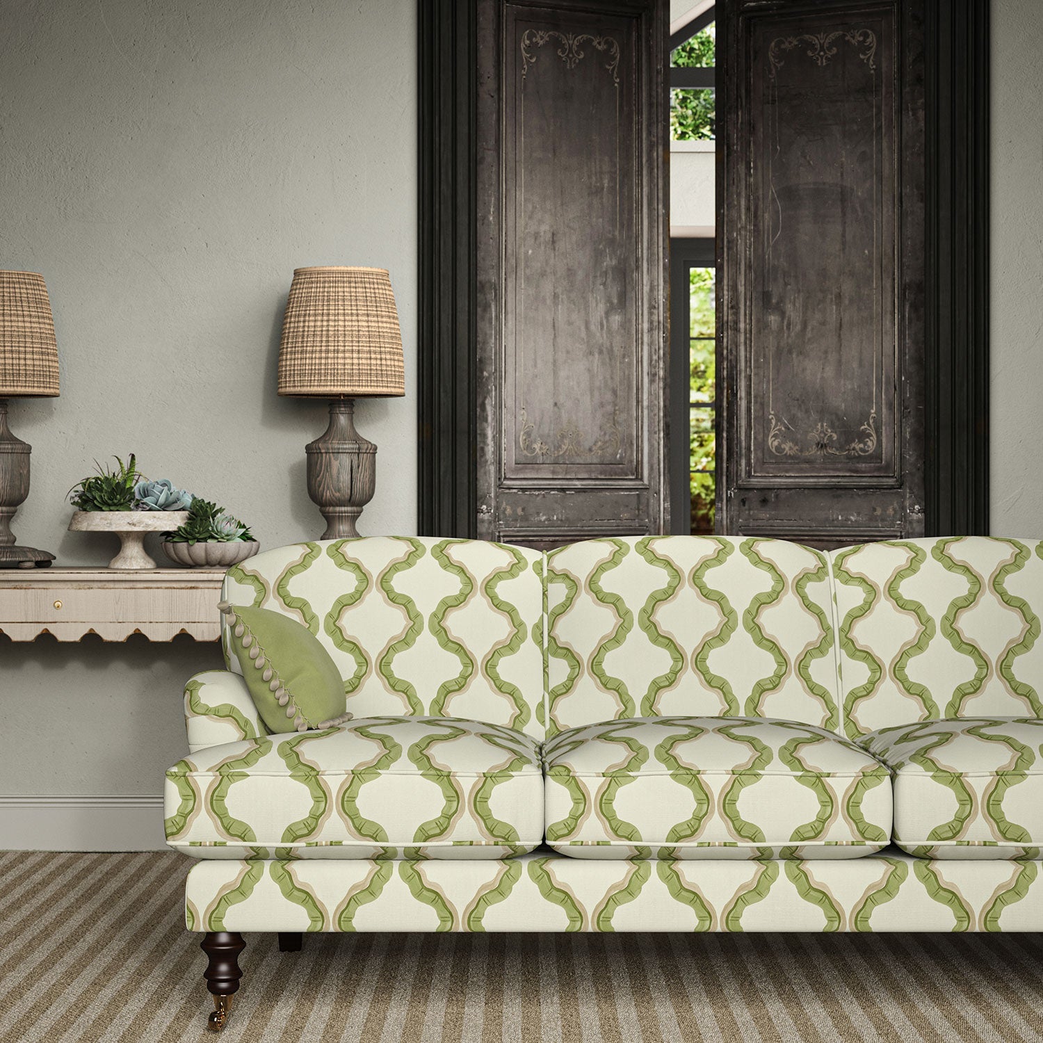 Linwood Ruffled Kew FR Made to Measure Curtains