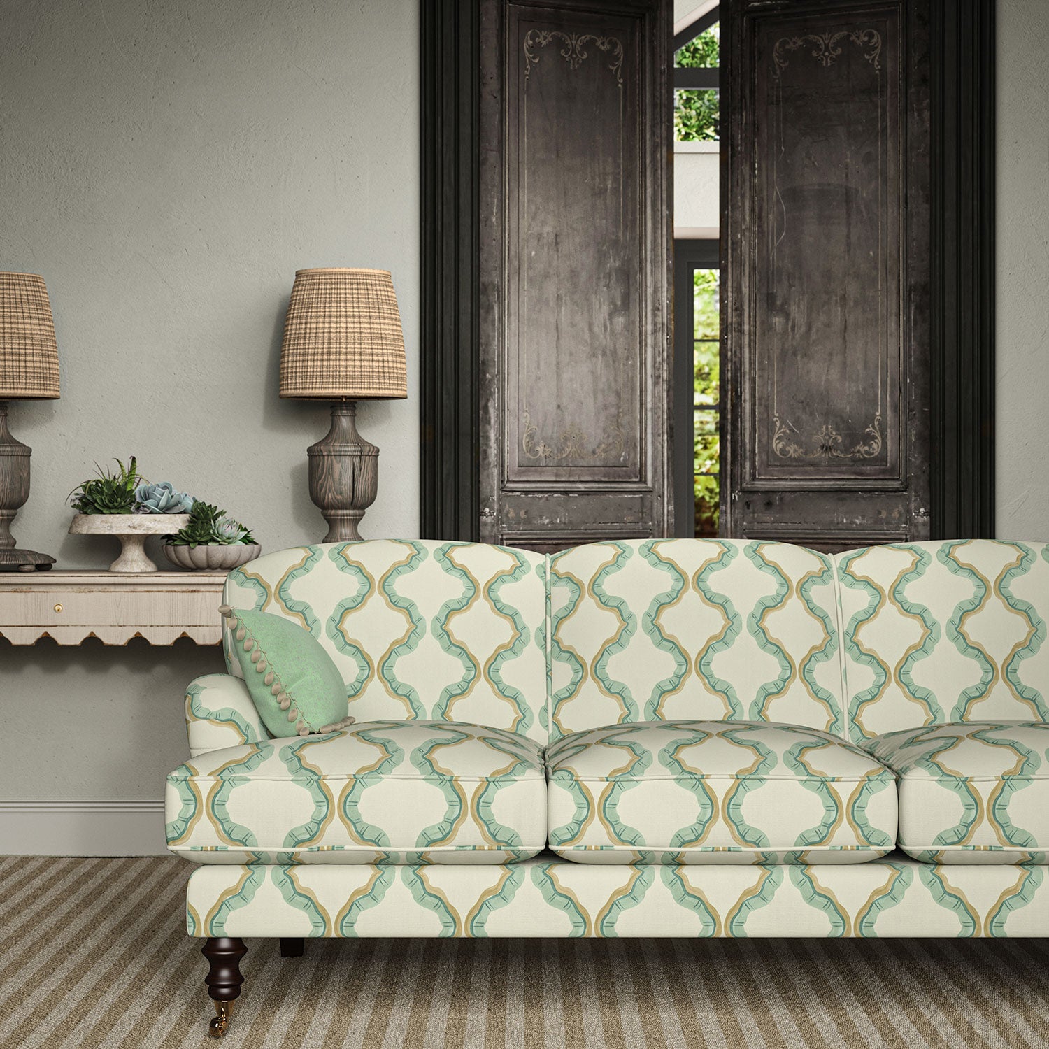 Linwood Ruffled Maldives Made to Measure Curtains