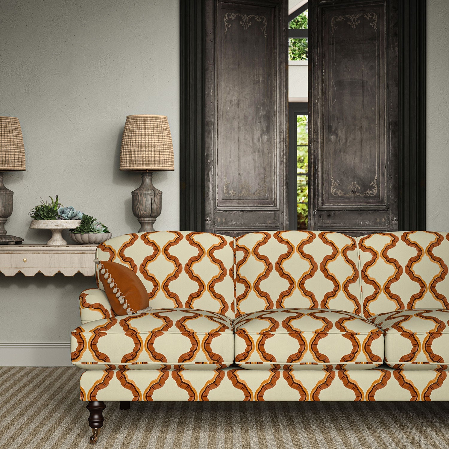 Linwood Ruffled Mojave Made to Measure Curtains
