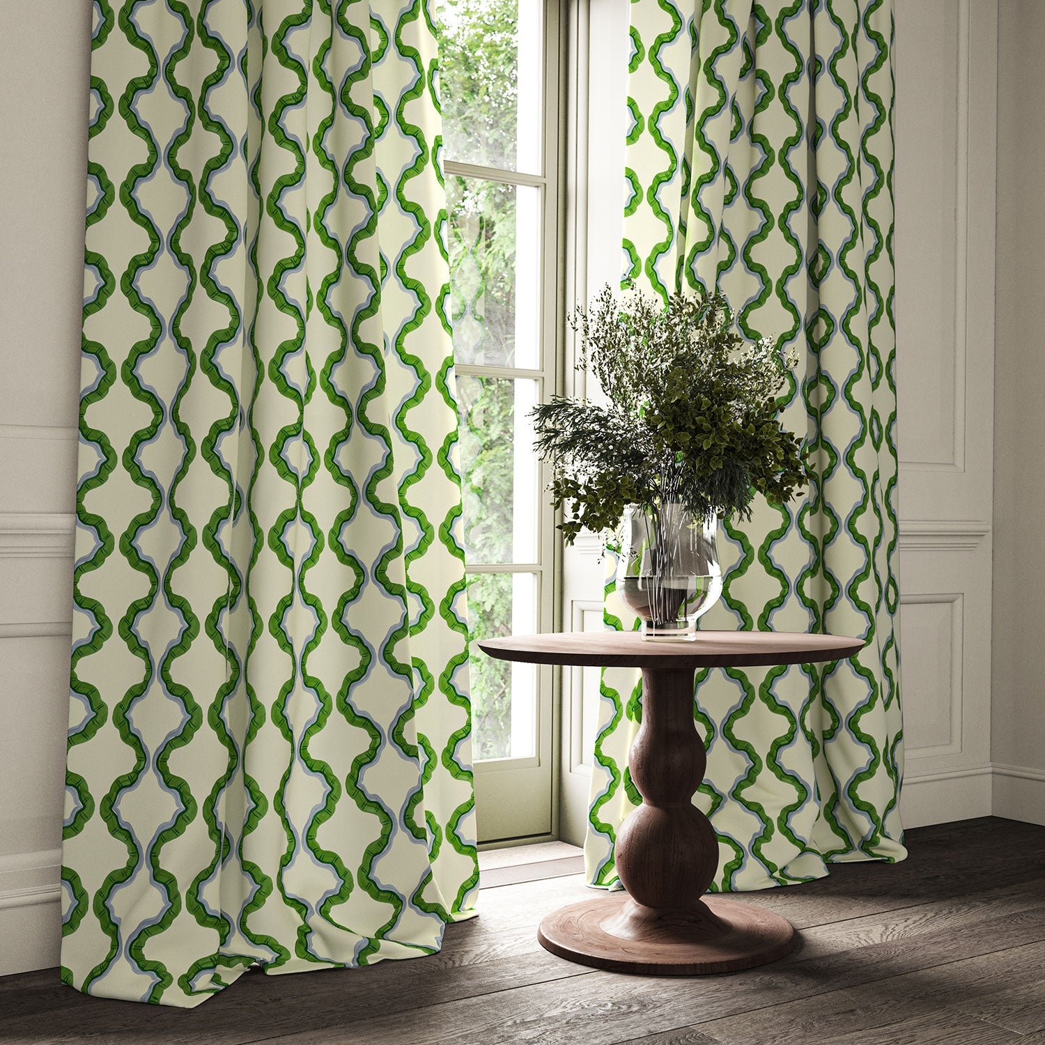 Linwood Ruffled Peru Made to Measure Curtains