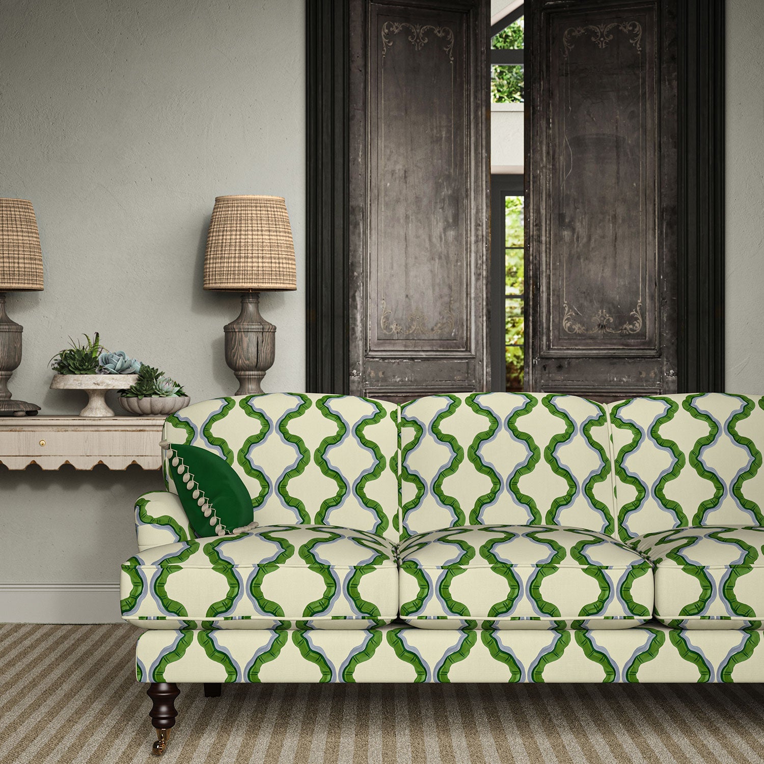 Linwood Ruffled Peru FR Made to Measure Curtains