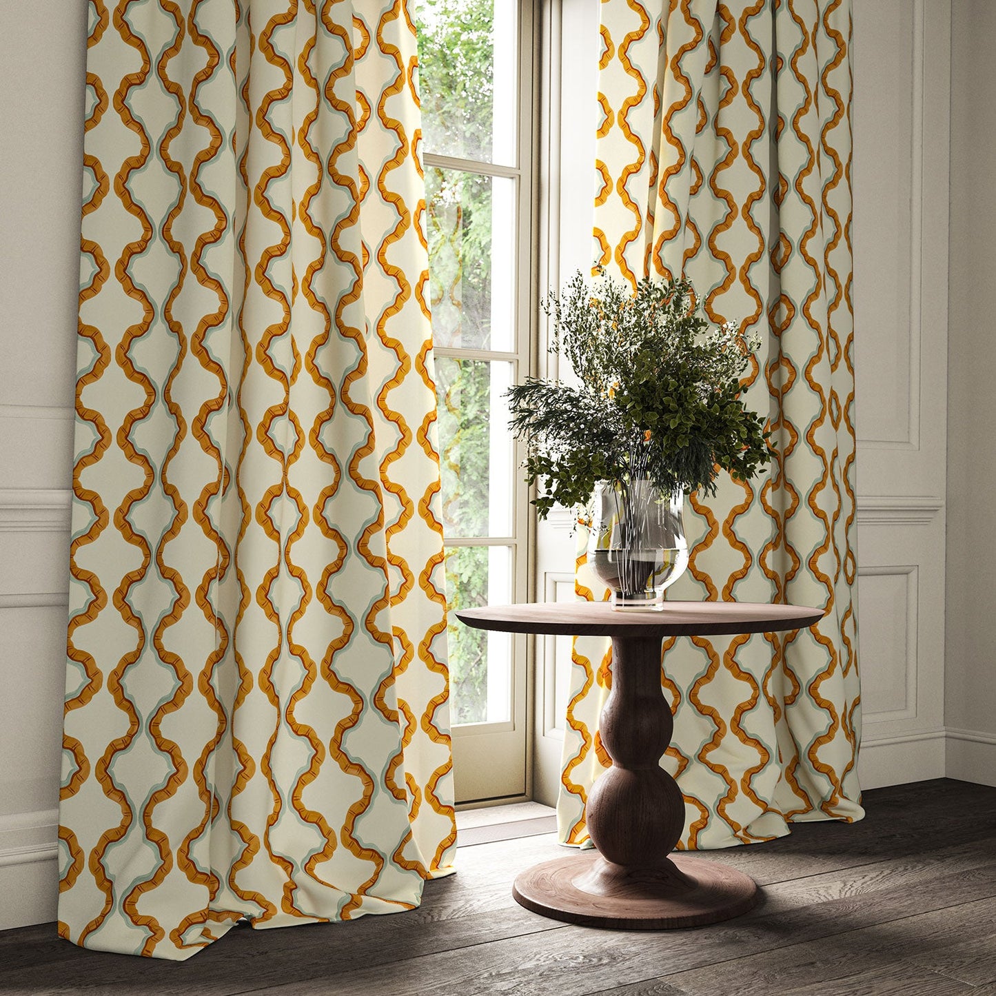 Linwood Ruffled Petra Made to Measure Curtains