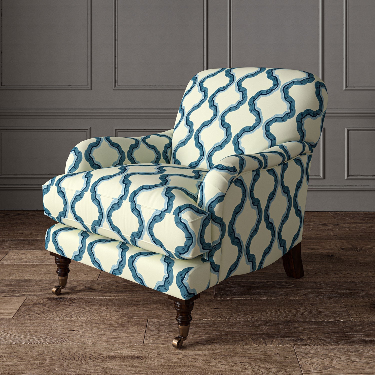 Linwood Ruffled Santorini FR Made to Measure Curtains
