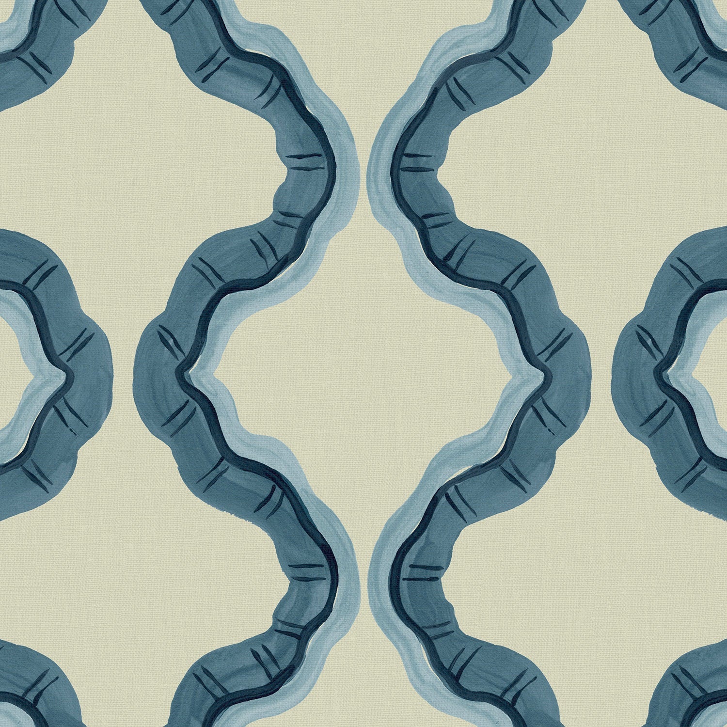 Linwood Ruffled Santorini FR Made to Measure Curtains