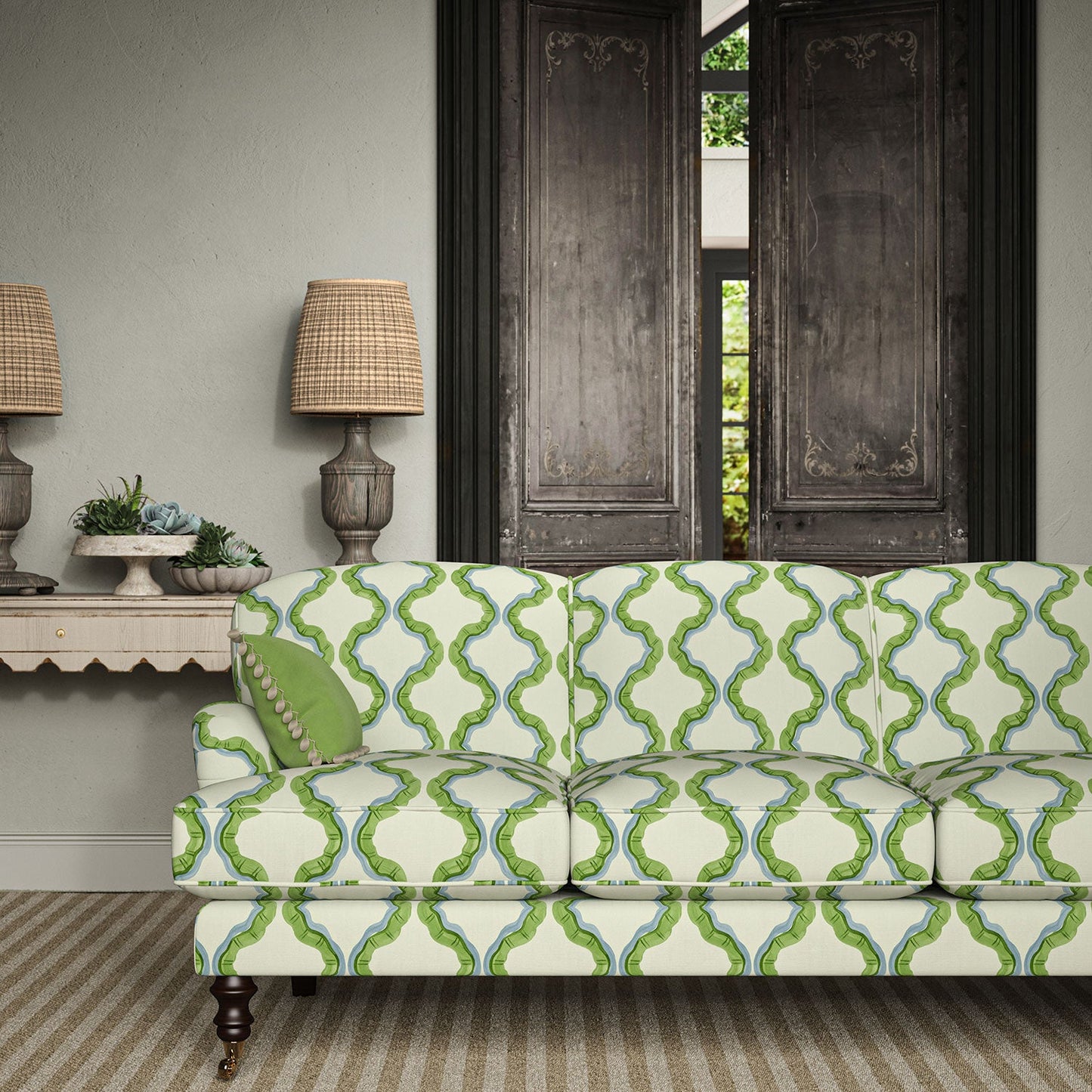 Linwood Ruffled Veneto FR Made to Measure Curtains