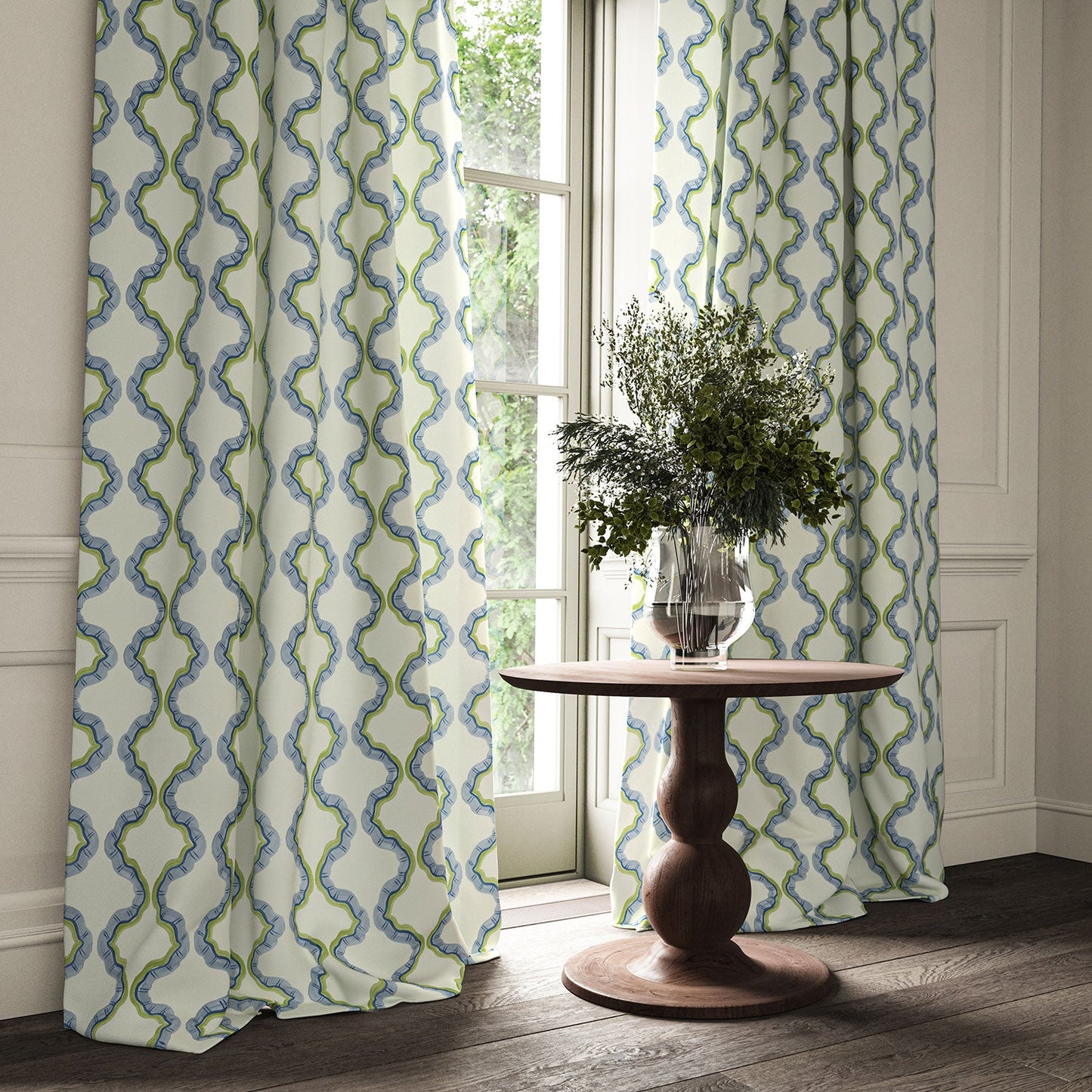 Linwood Ruffled Vienna Made to Measure Curtains