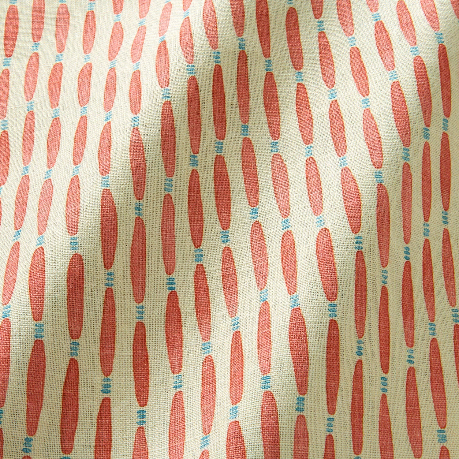 Linwood Smocked Coral Made to Measure Curtains