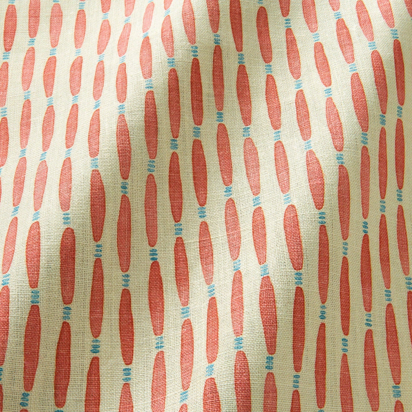 Linwood Smocked Coral FR Made to Measure Curtains