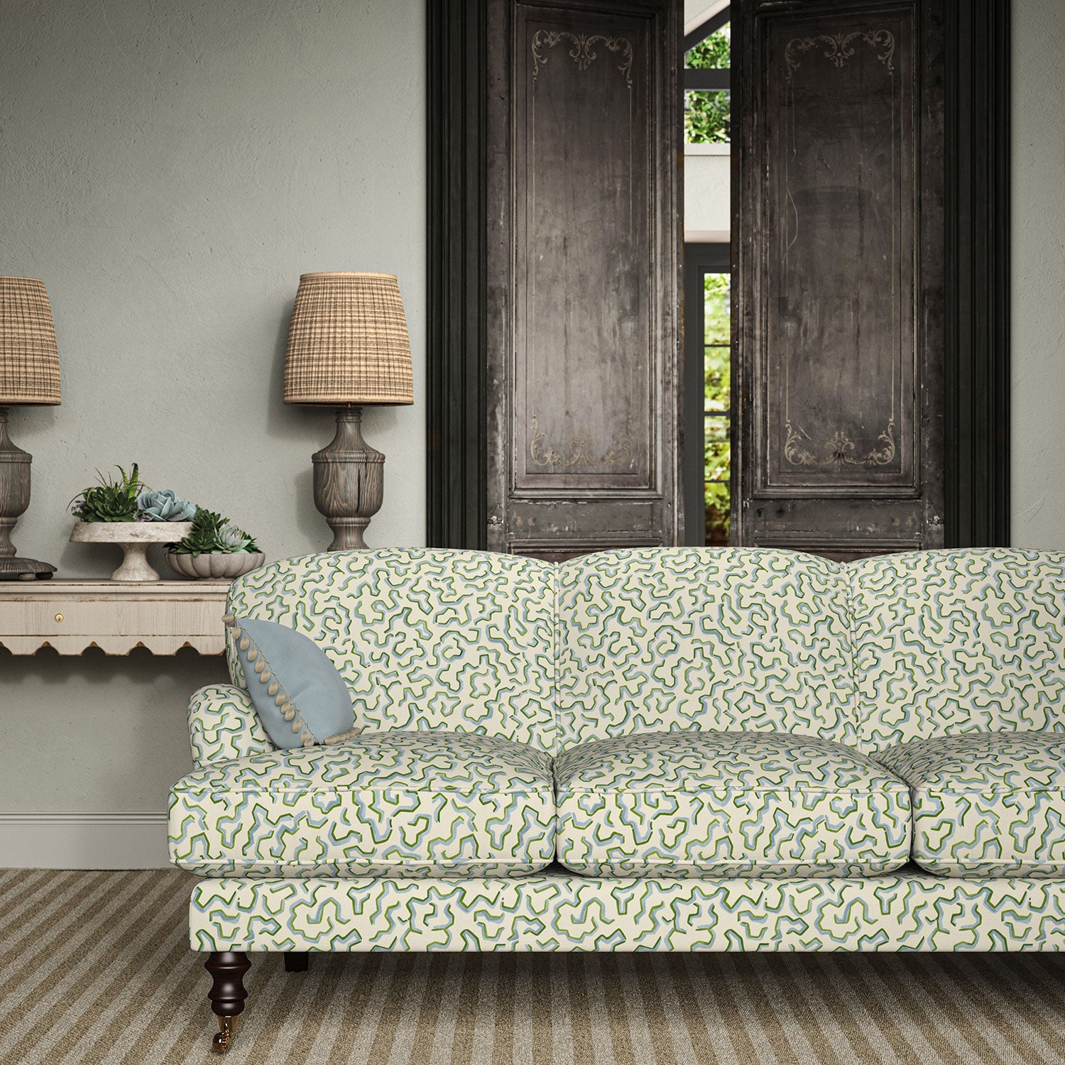 Linwood Scrunched Everglades Made to Measure Curtains
