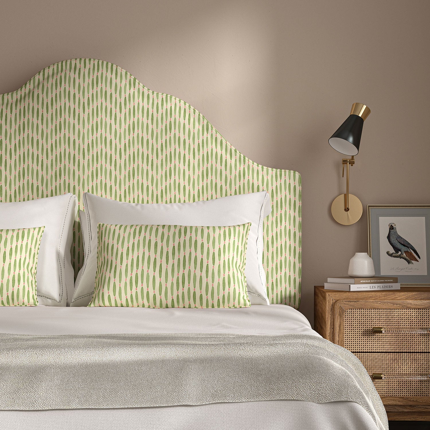 Linwood Smocked Cactus Made to Measure Curtains