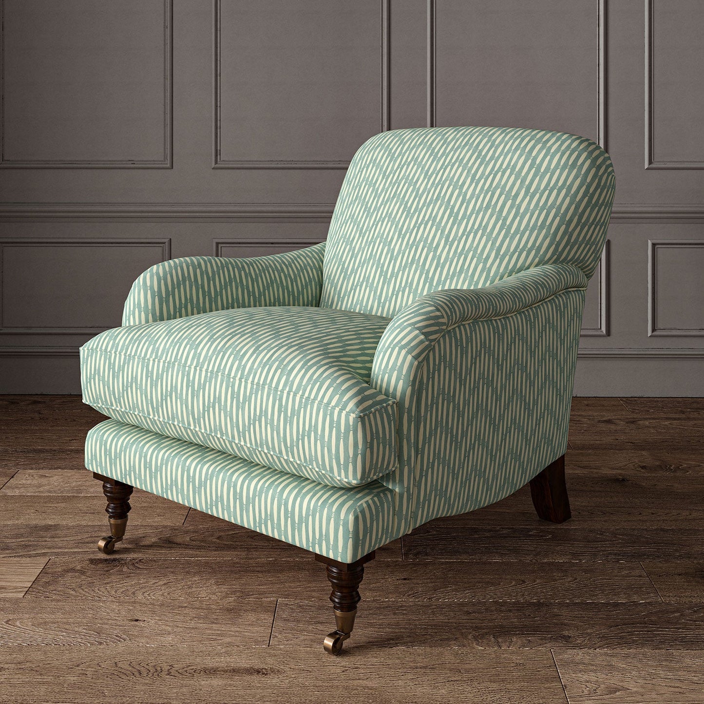 Linwood Smocked Sky Made to Measure Curtains